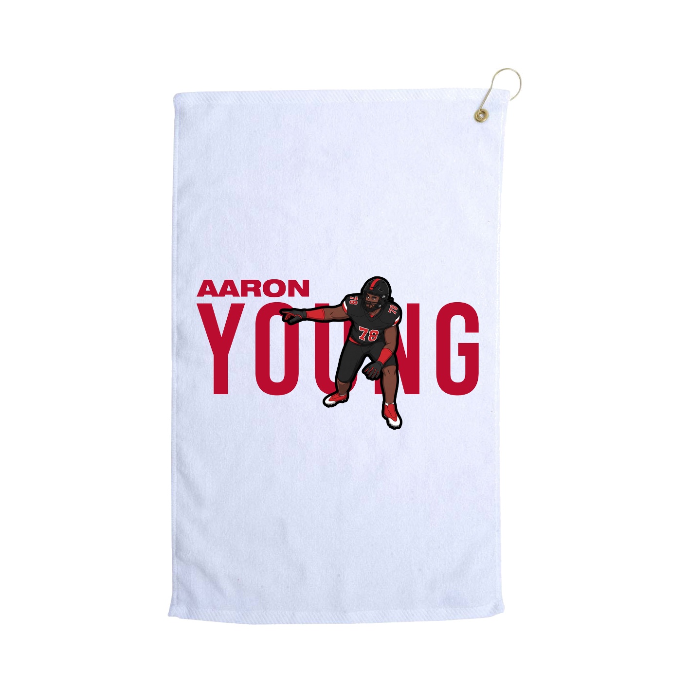 Golf Towel — Player Name in White