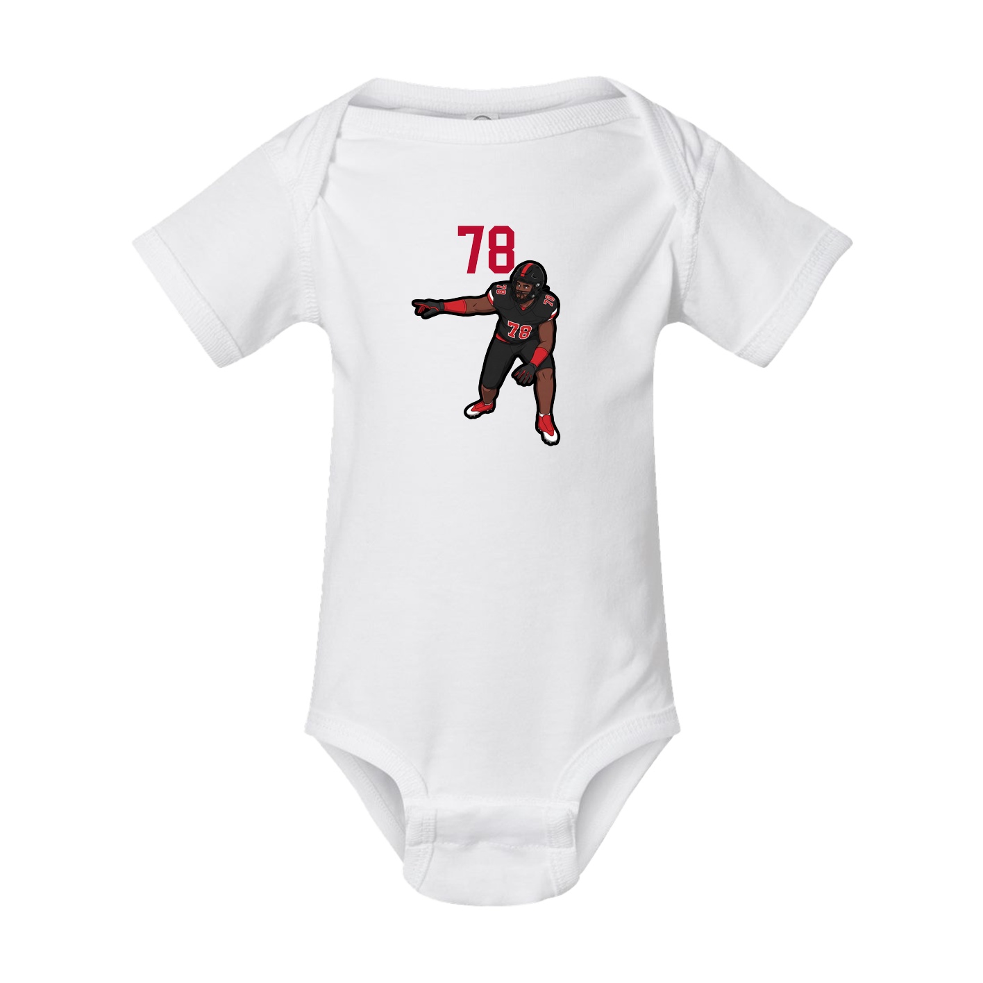 Baby Onesie — Number Top in White