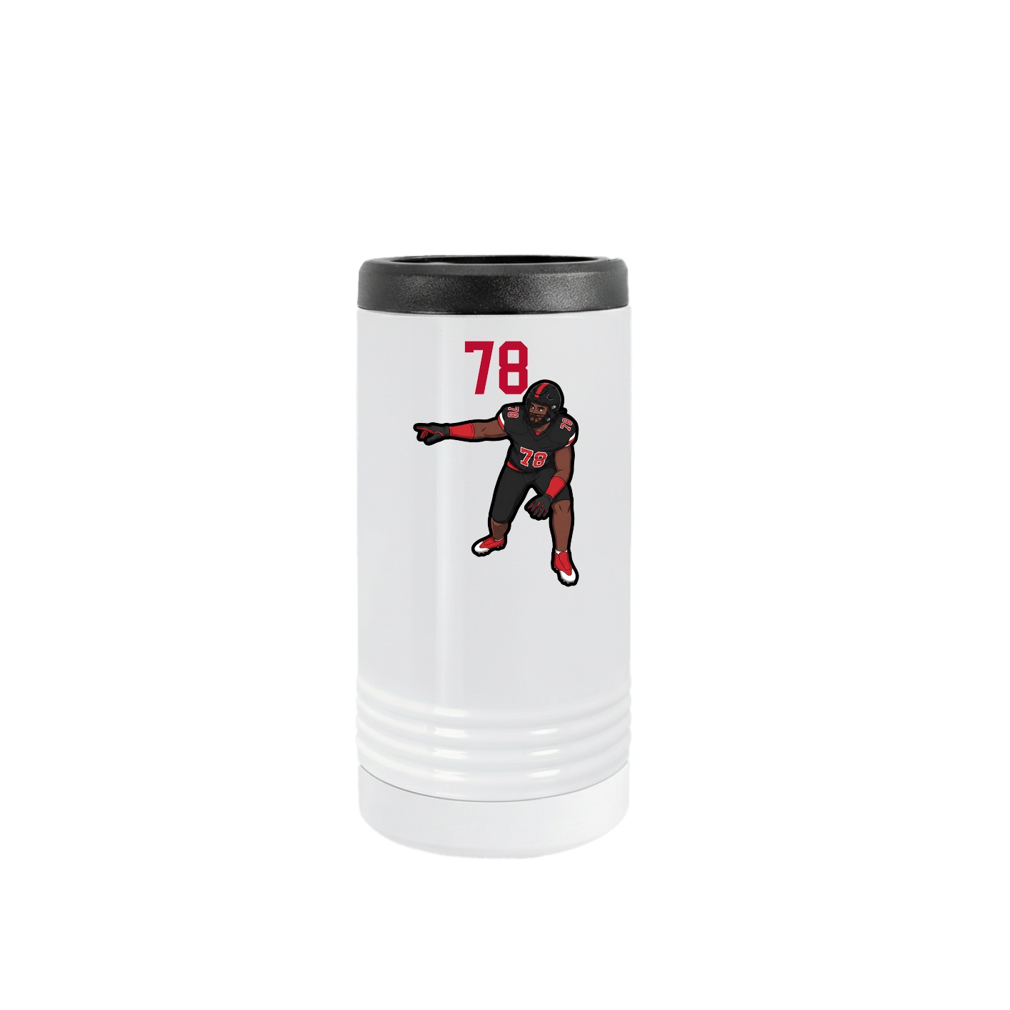 Slim Beverage Holder — Number Top in White