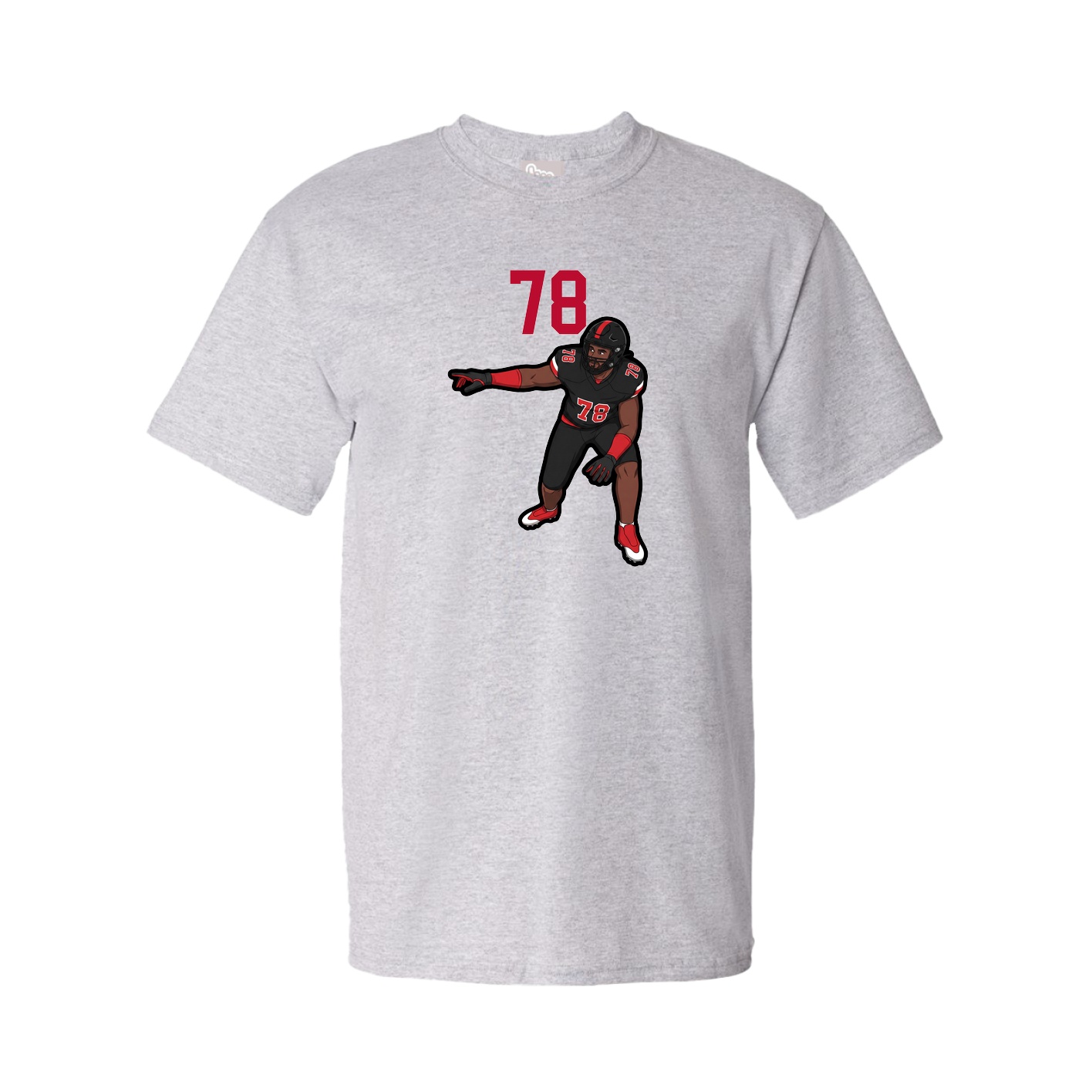 Tee — Number Top in Grey