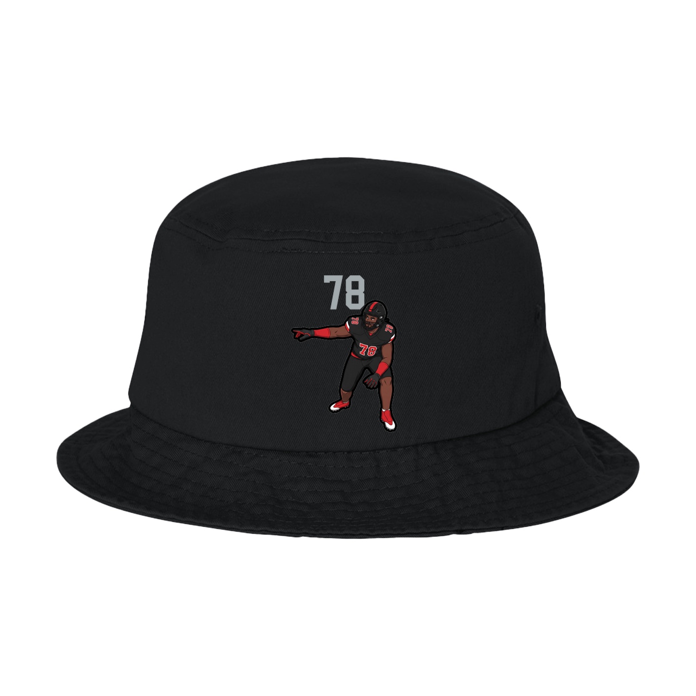 Bucket Cap — Number Top in Black