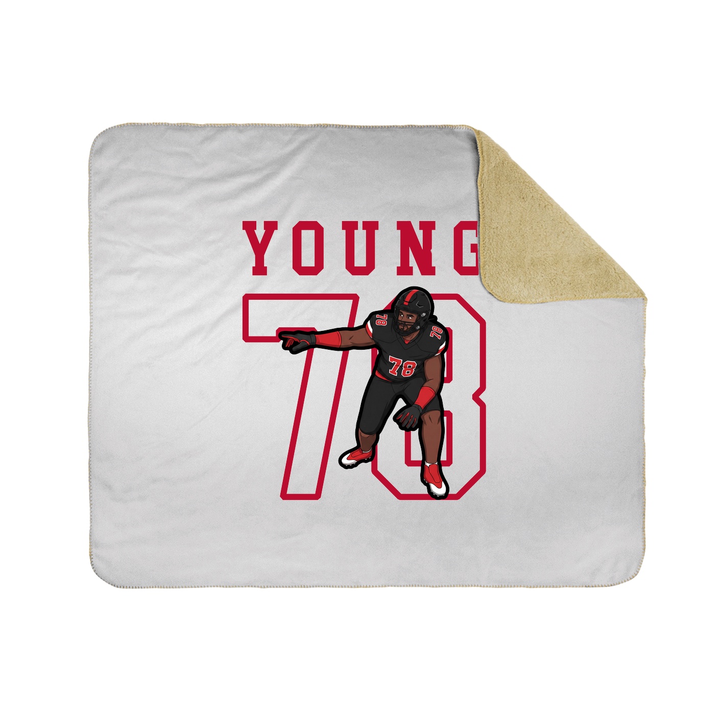 Throw Blanket — Shirsey in White