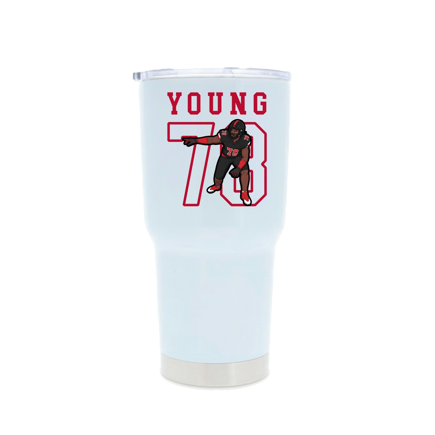 30oz Stainless Steel Tumbler — Shirsey in White