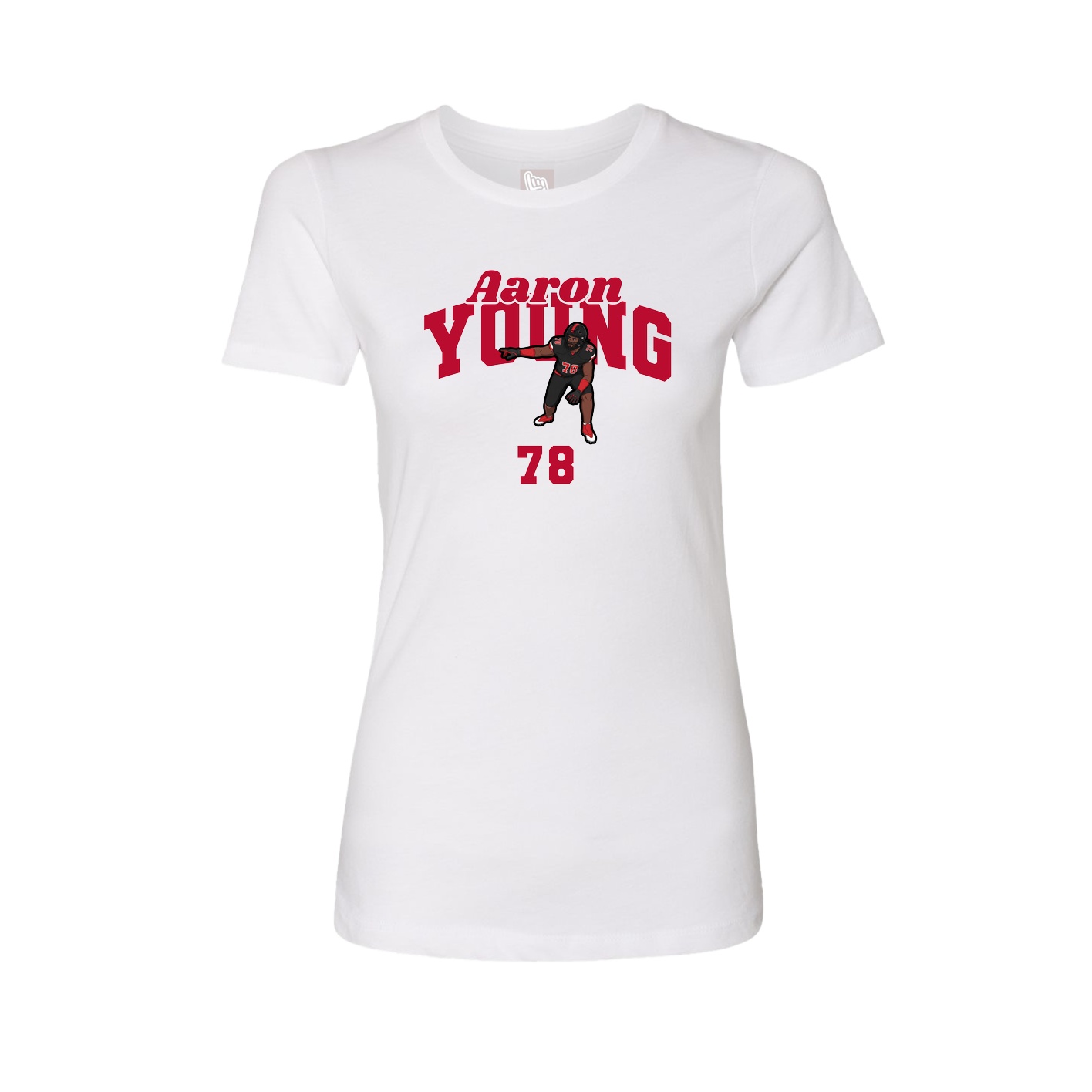 Womens Tee — Signature Arch in White