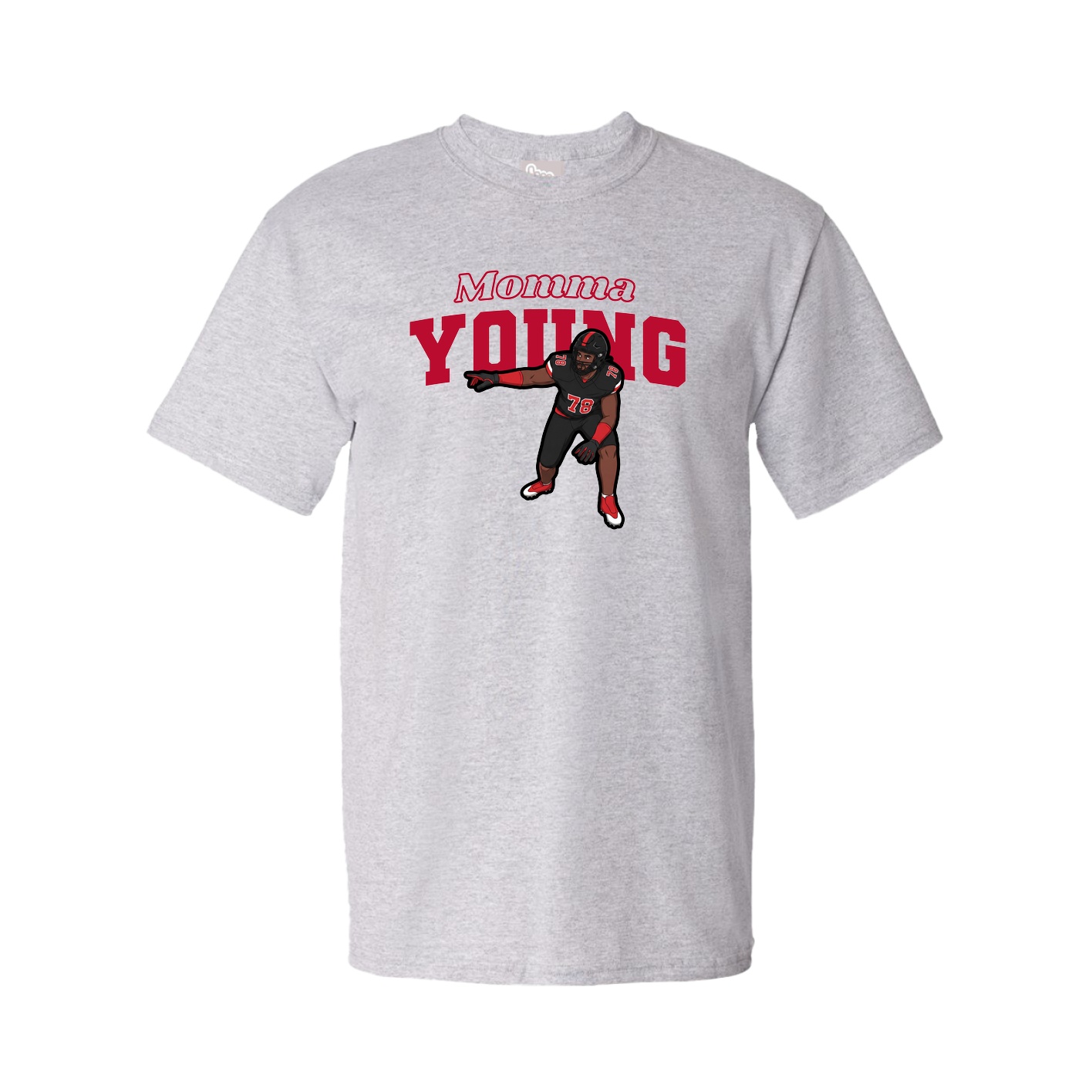 Youth Tee — Mothers Day Block in Grey