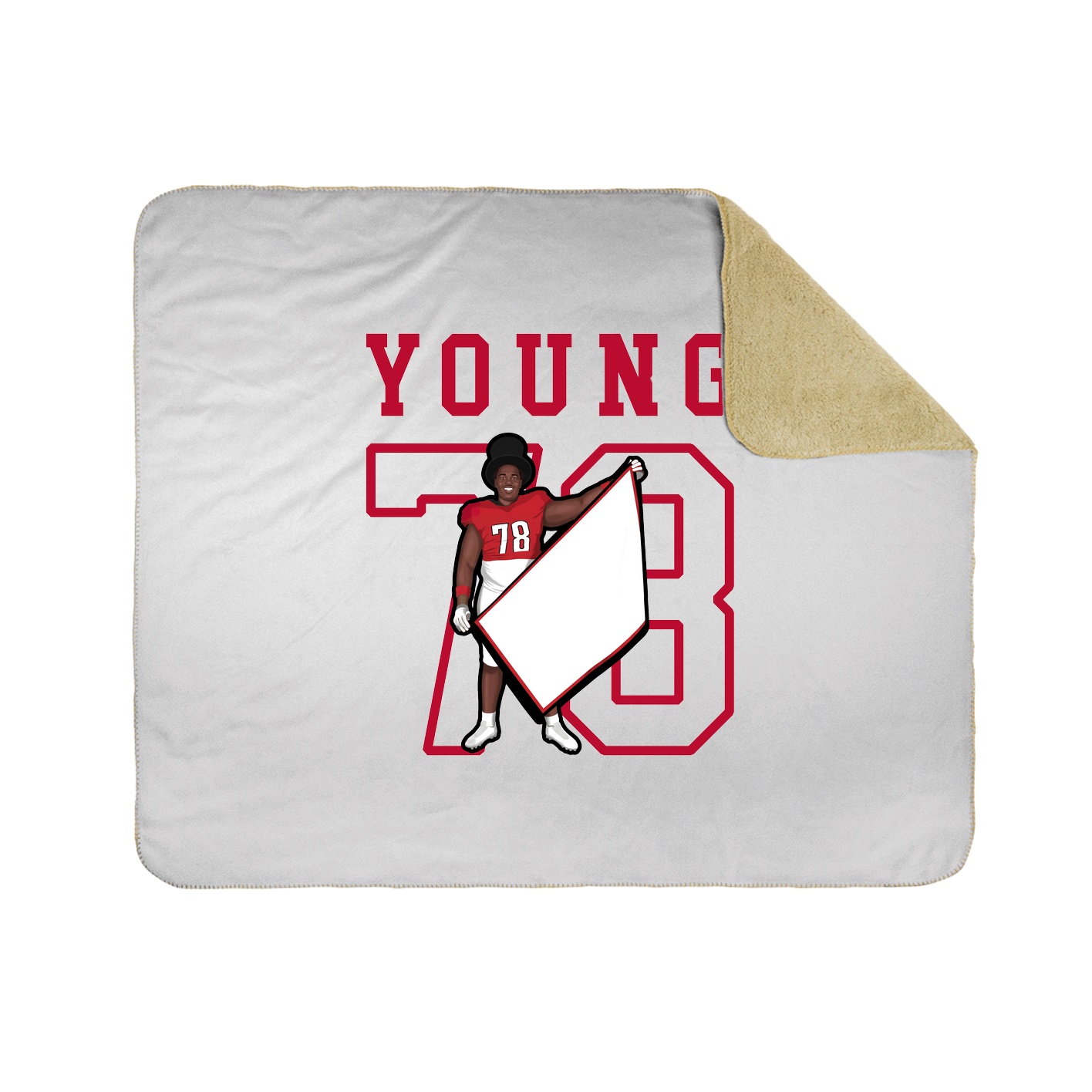 Throw Blanket — Shirsey in White
