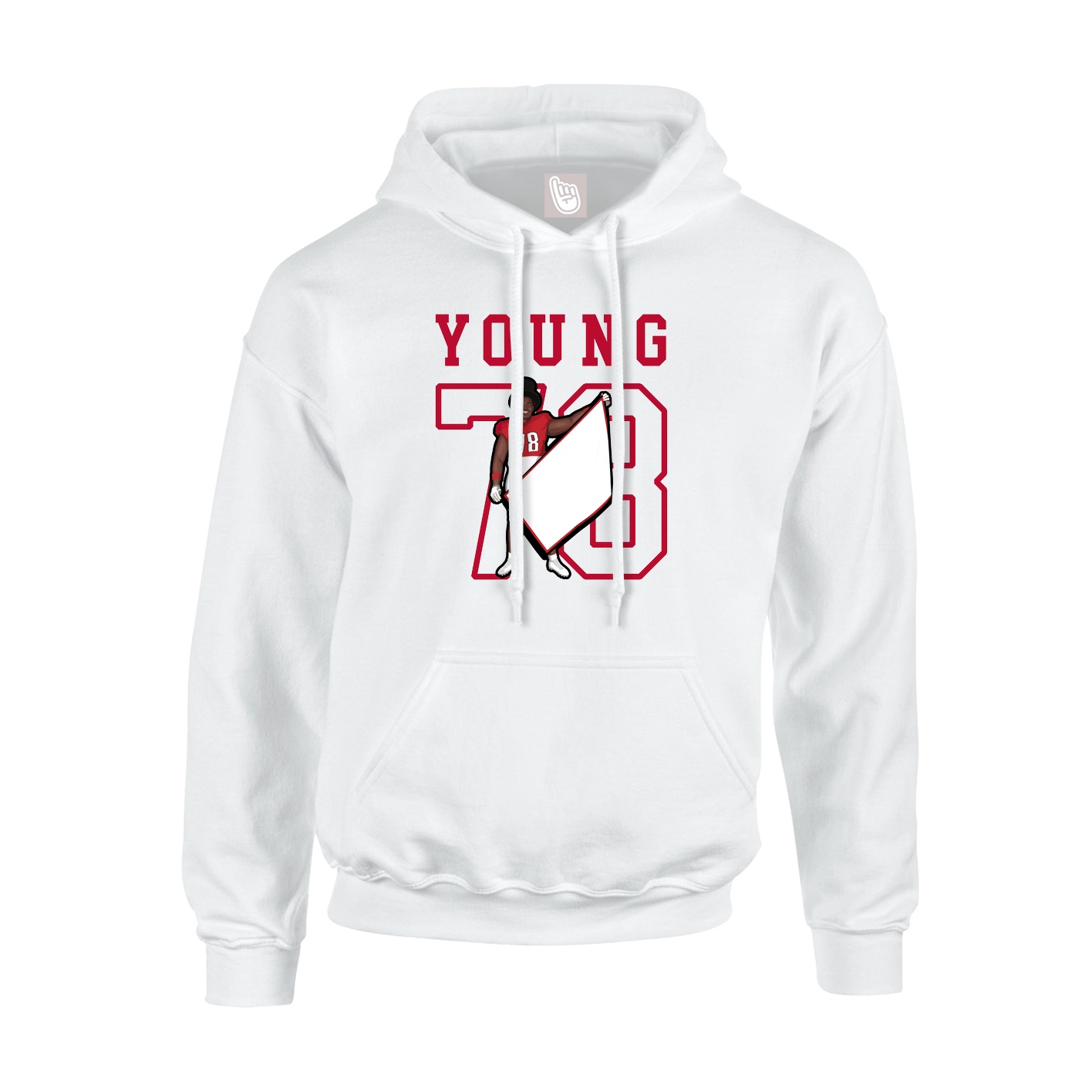 Youth Hoodie — Shirsey in White