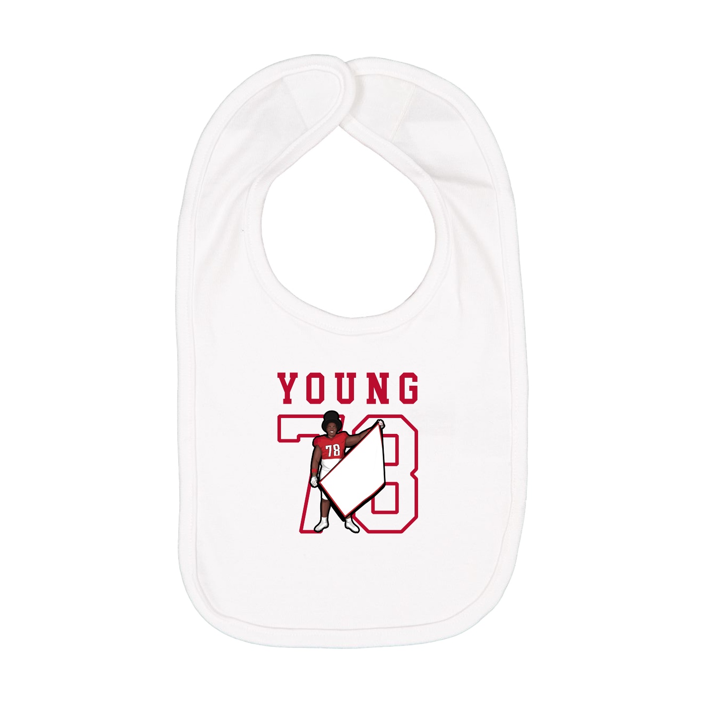 Infant Bib — Shirsey in White