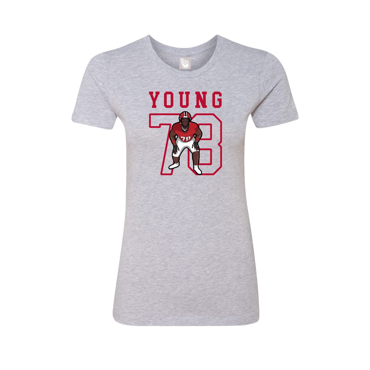 Fitted Women's Tee — Shirsey in Grey