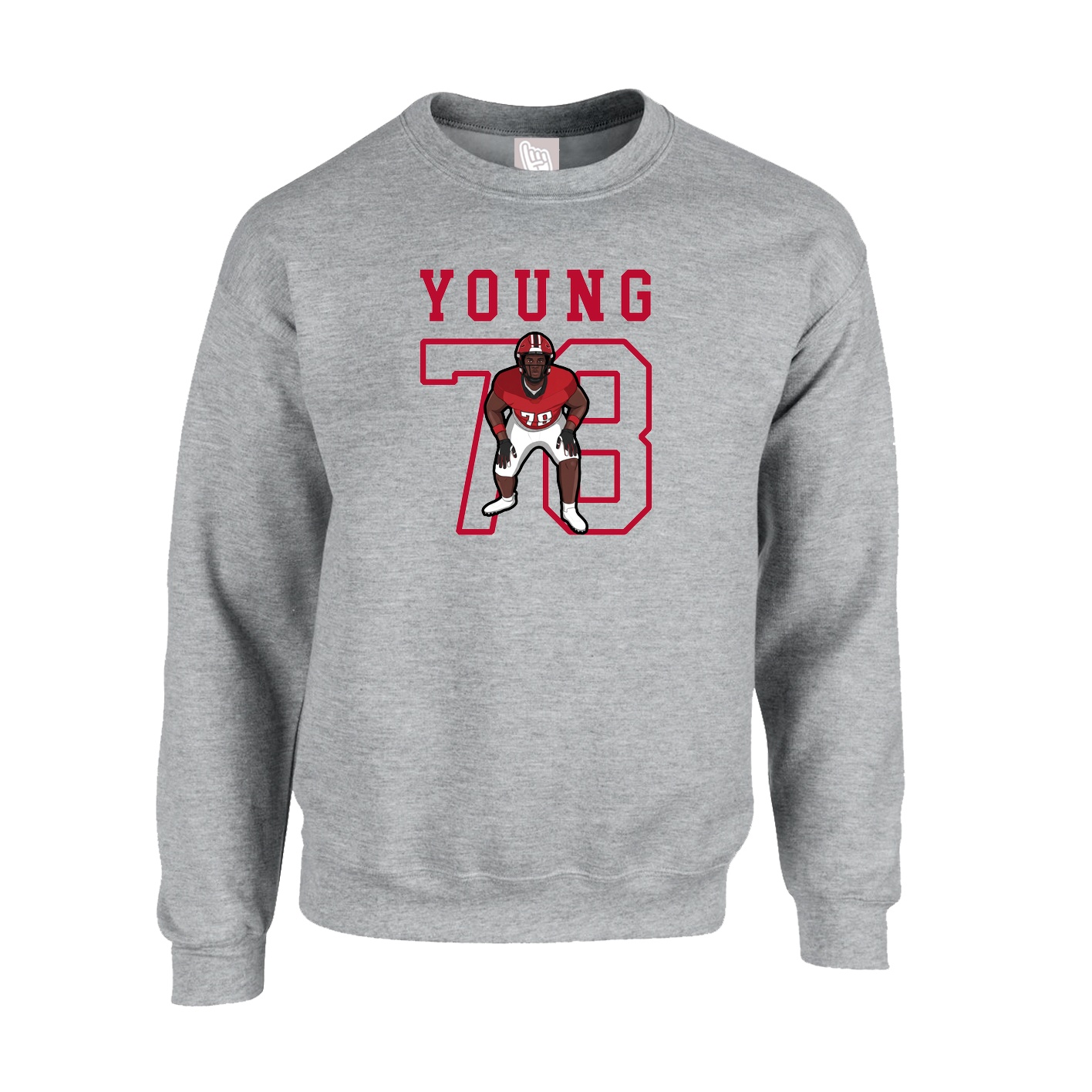 Fleece Crew — Shirsey in Grey
