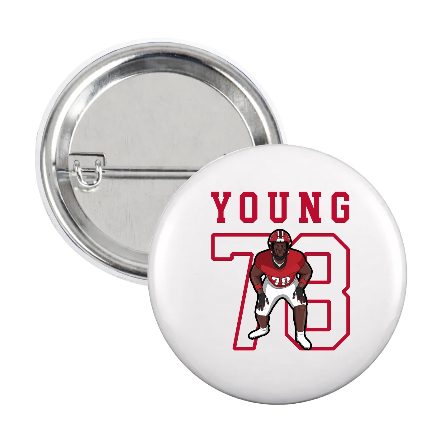 Game Day Button — Shirsey in White