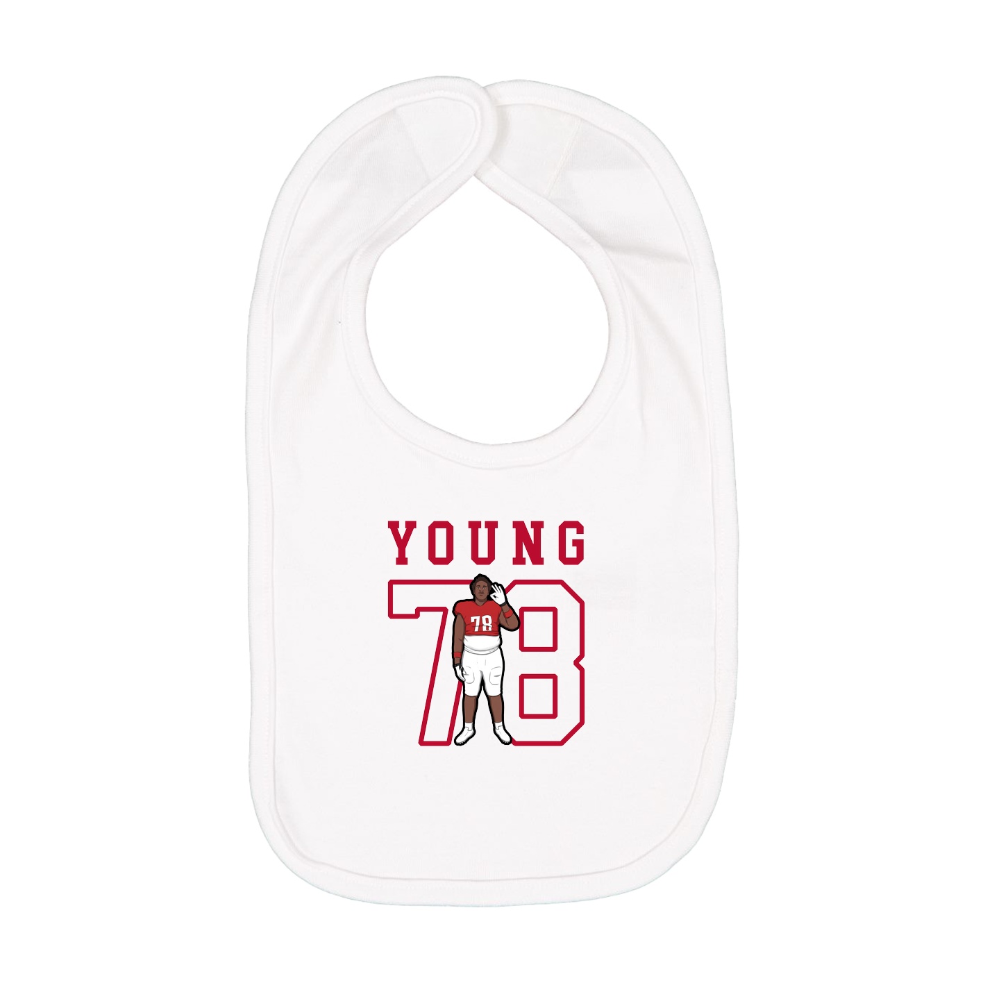 Infant Bib — Shirsey in White