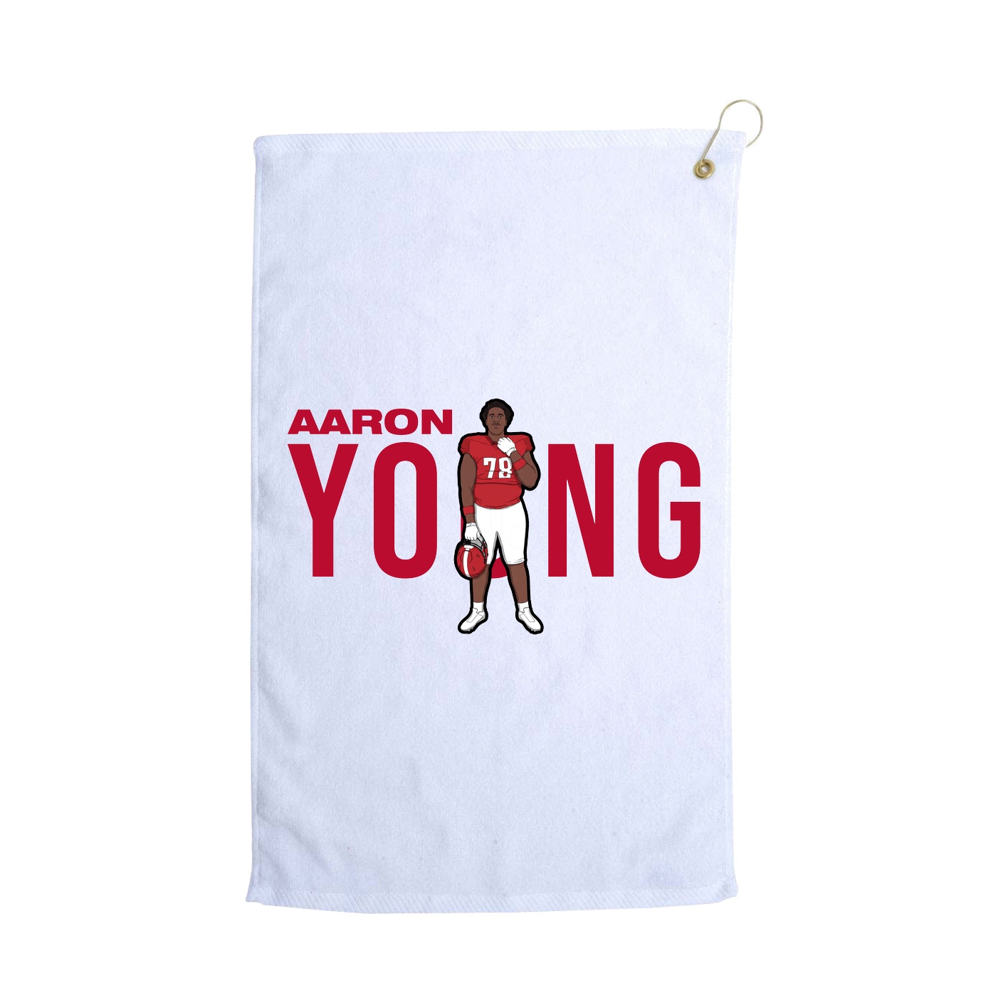 Golf Towel — Player Name in White
