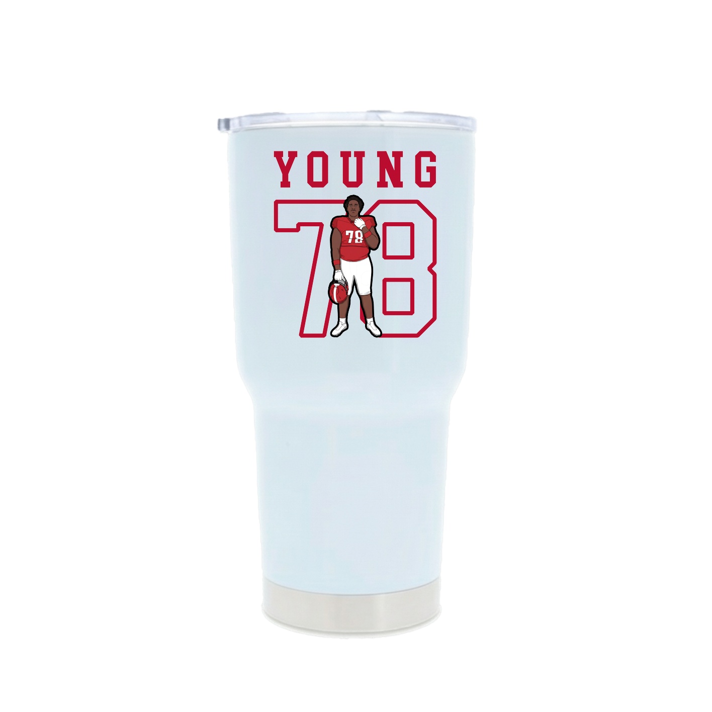 30oz Stainless Steel Tumbler — Shirsey in White