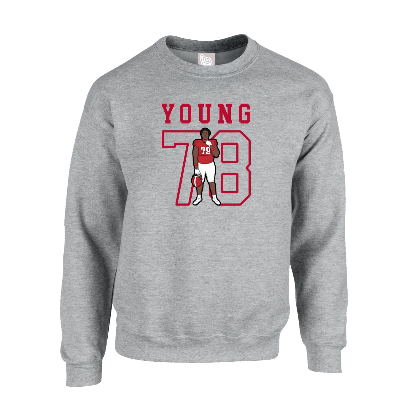 Fleece Crew — Shirsey in Grey