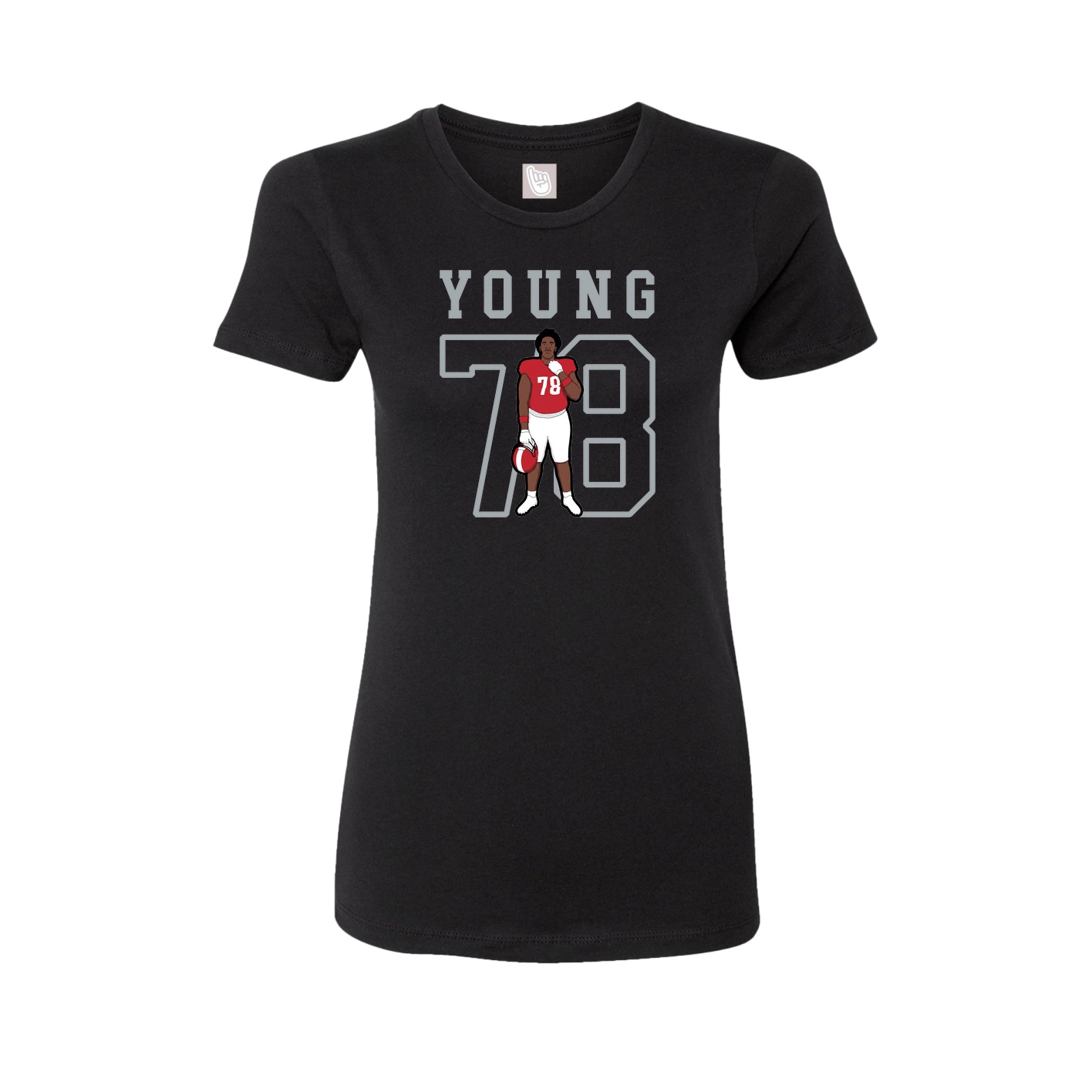 Fitted Women's Tee — Shirsey in Black