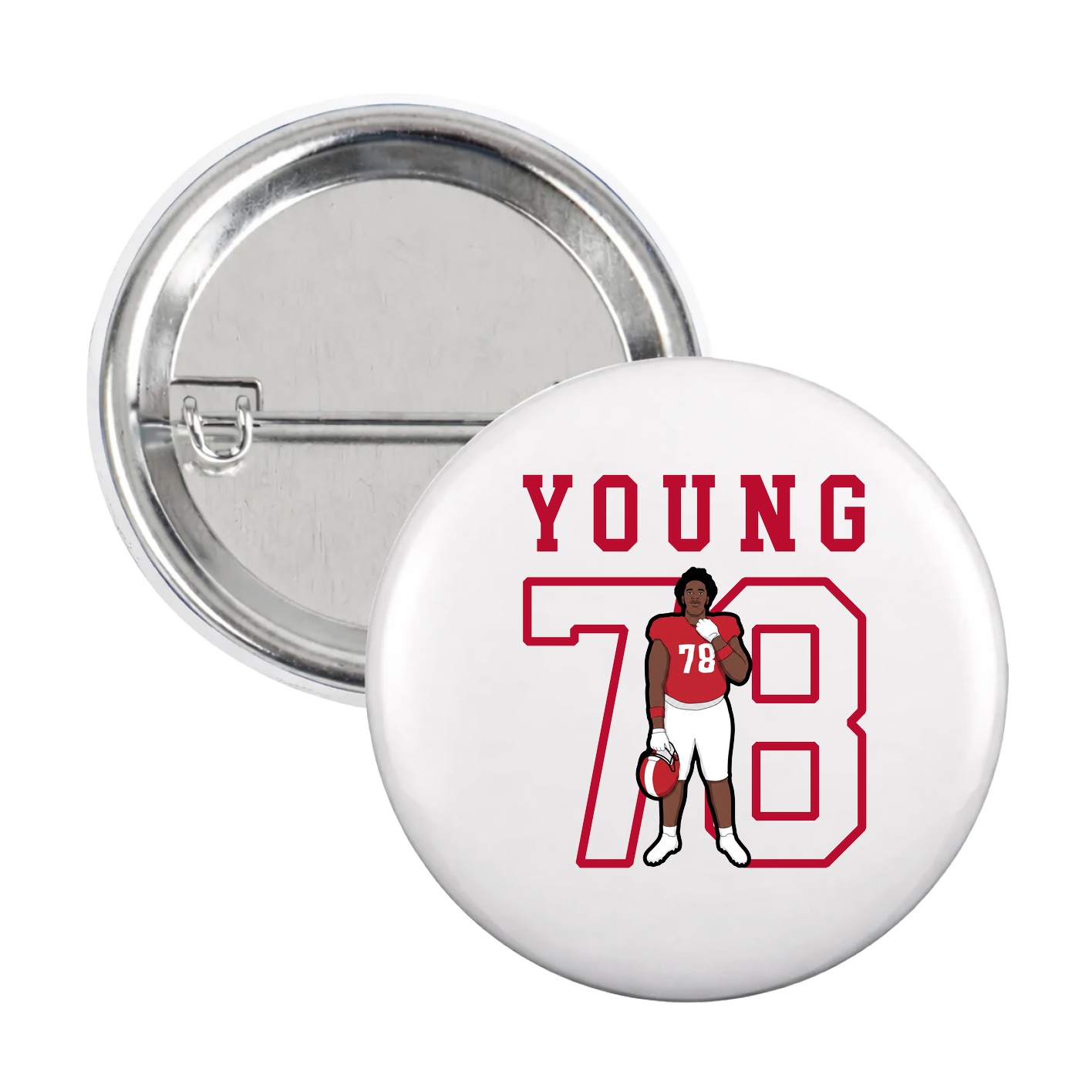 Game Day Button — Shirsey in White