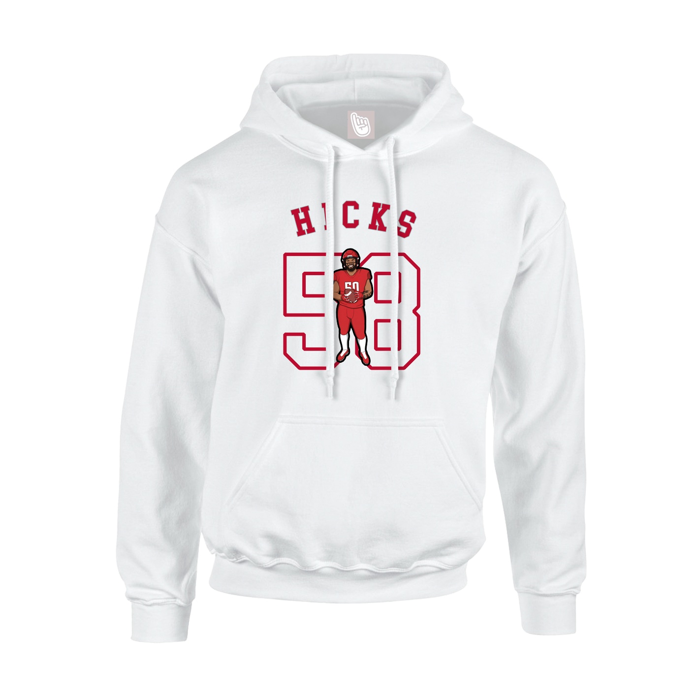 Hoodie — Shirsey Arch in White