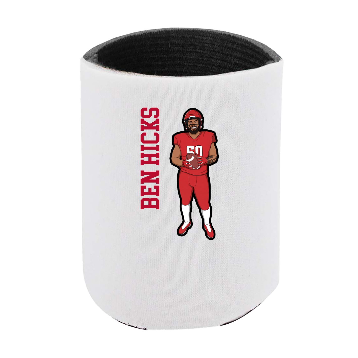 Can Holder — Name Vertical in White