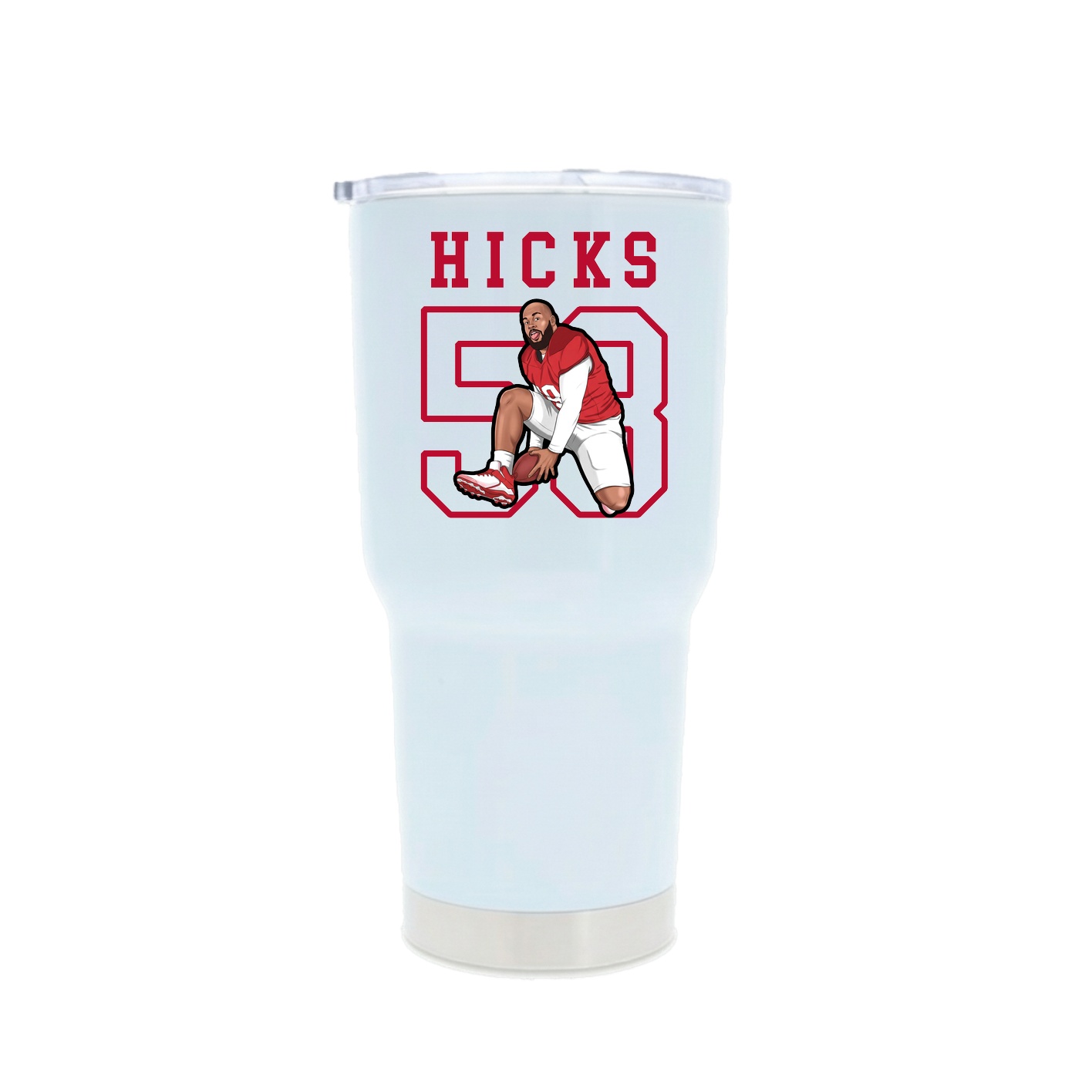 30oz Stainless Steel Tumbler — Shirsey in White