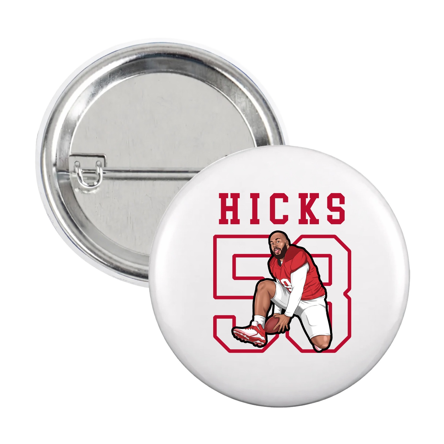 Game Day Button — Shirsey in White
