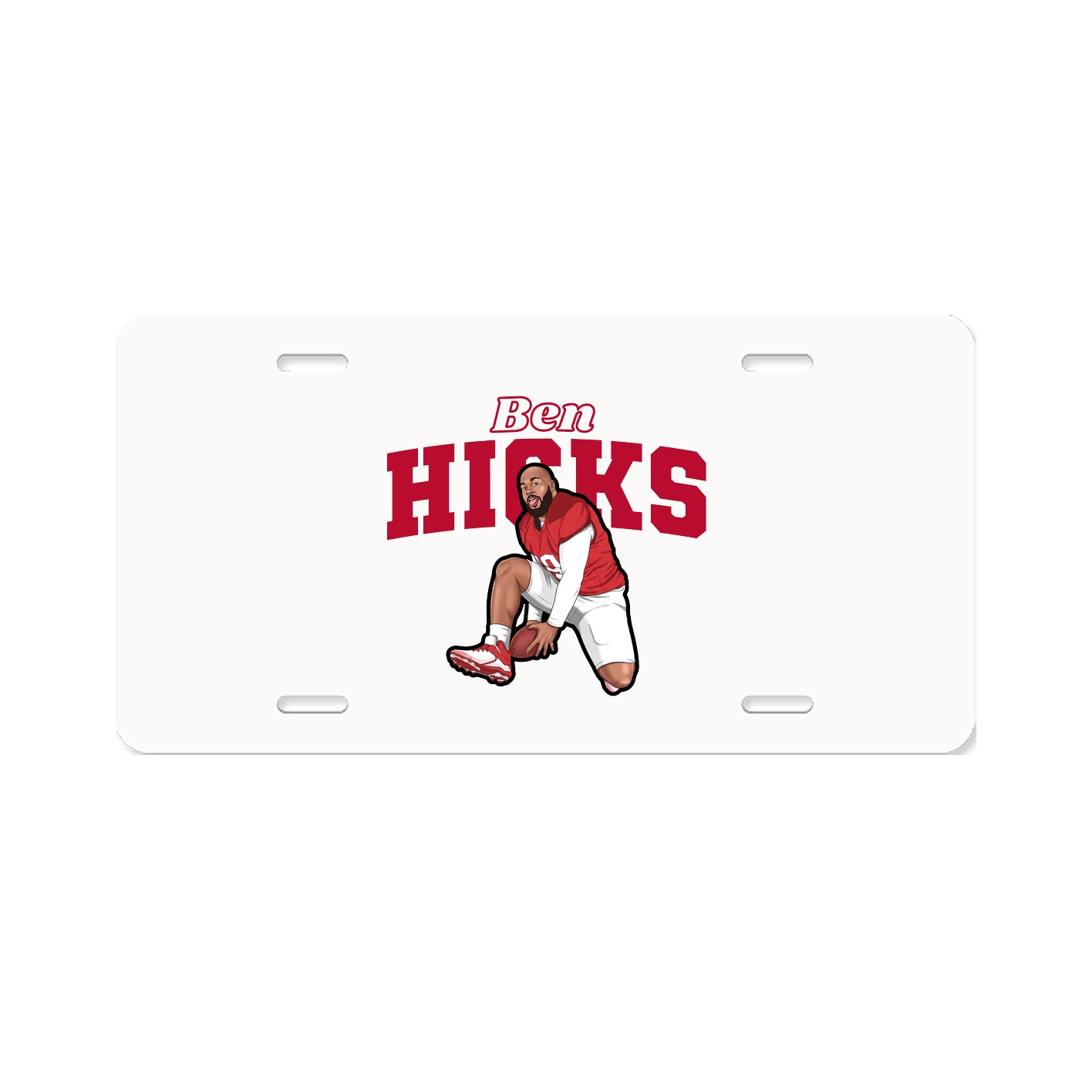 License Plate — Name Arch in Classic