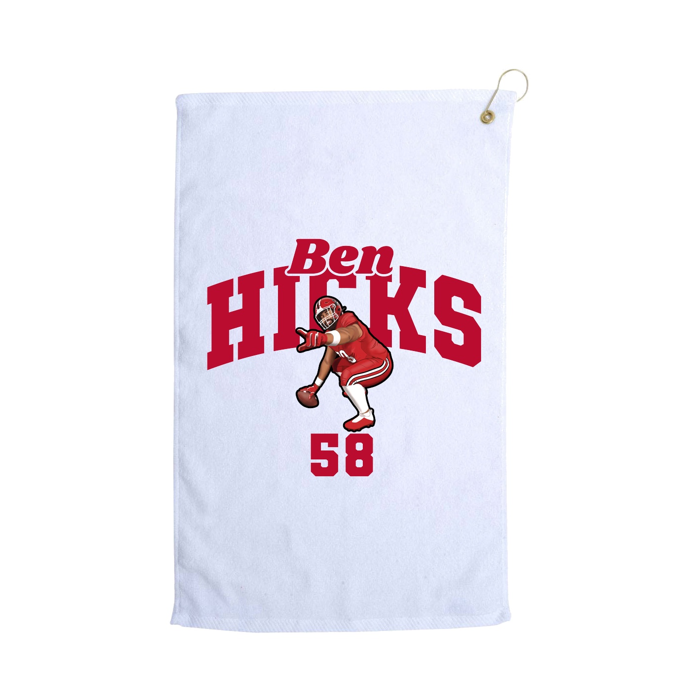 Golf Towel — Signature Arch in White