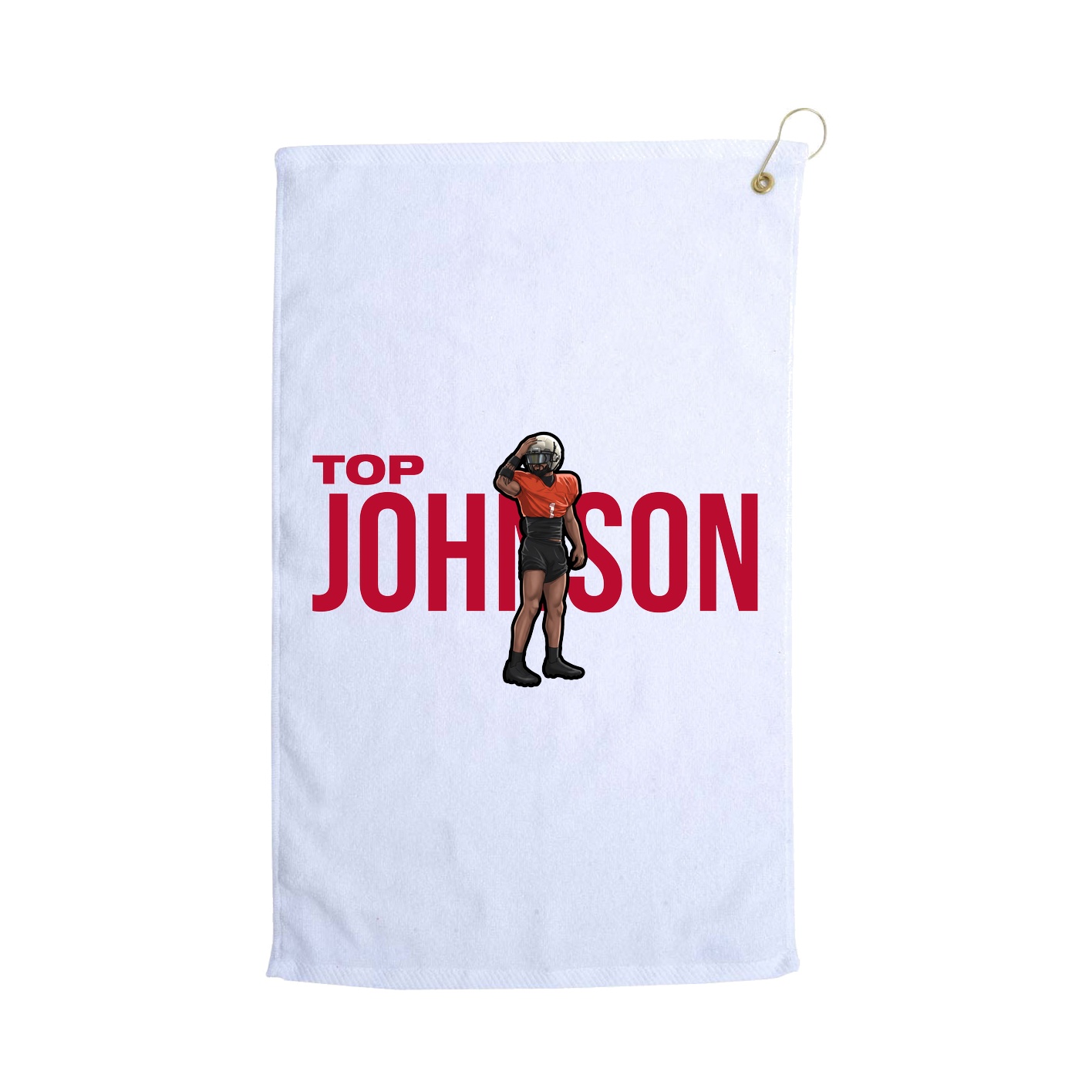 Golf Towel — Player Name in White