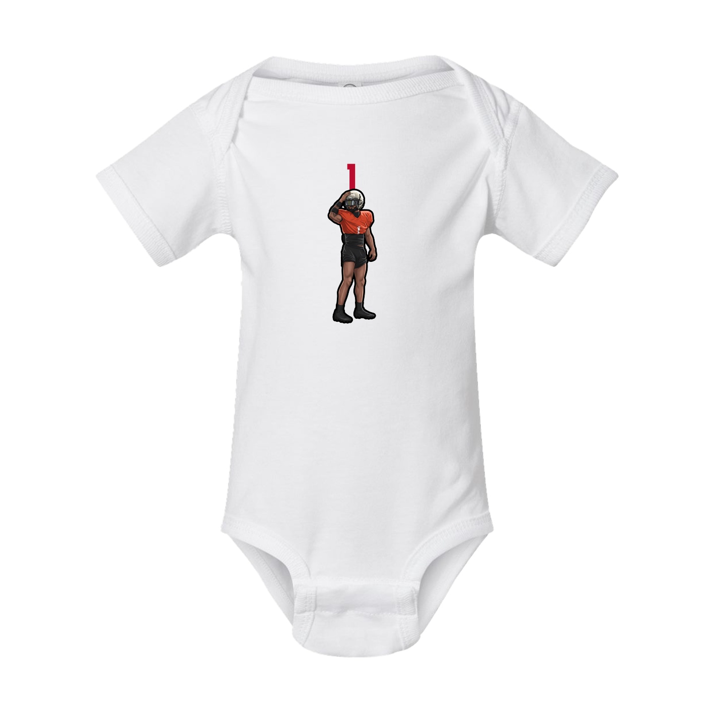Baby Onesie — Number Top in White