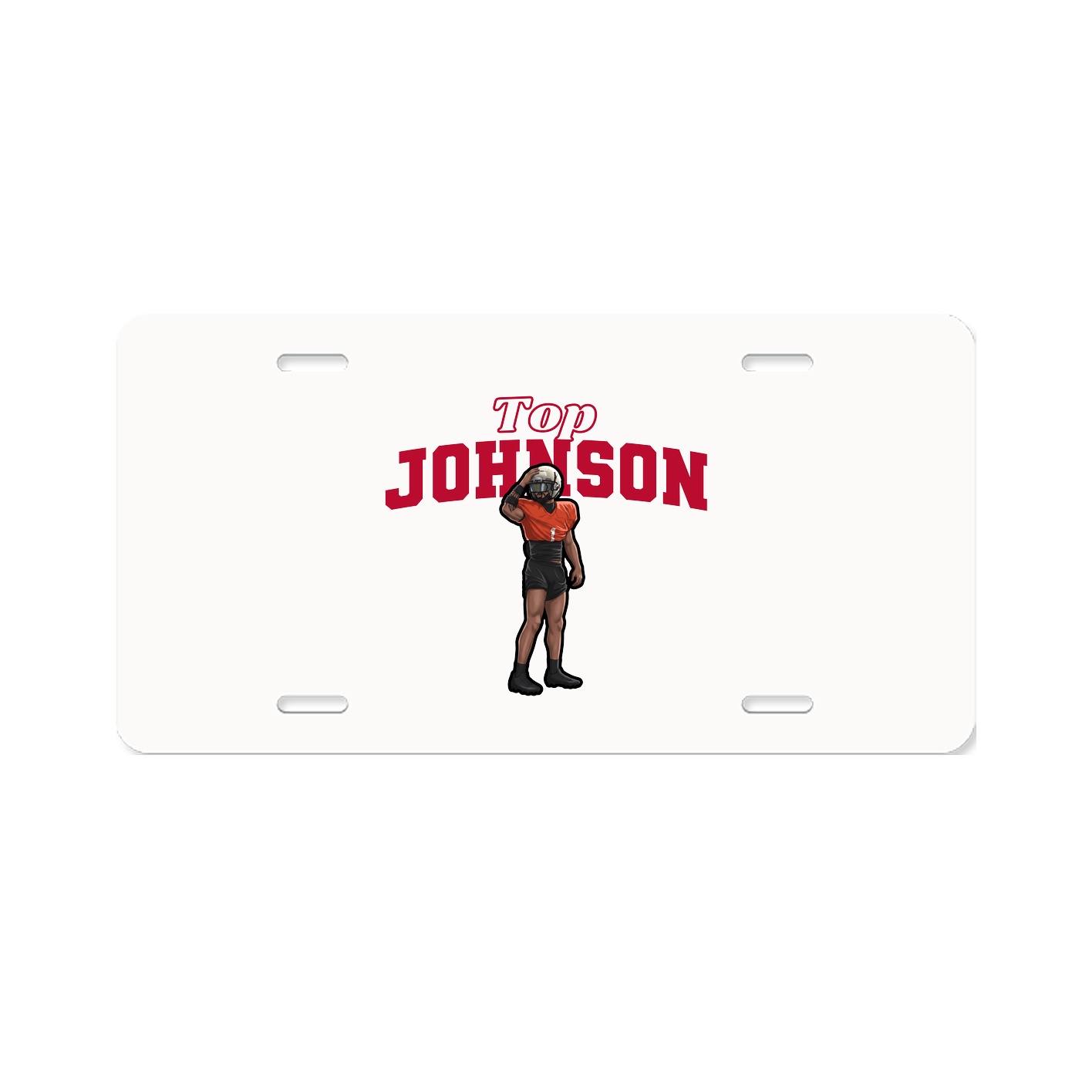License Plate — Name Arch in Classic