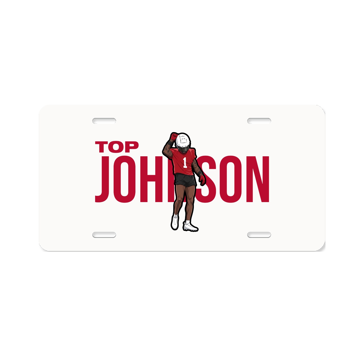 License Plate — Player Name in Classic