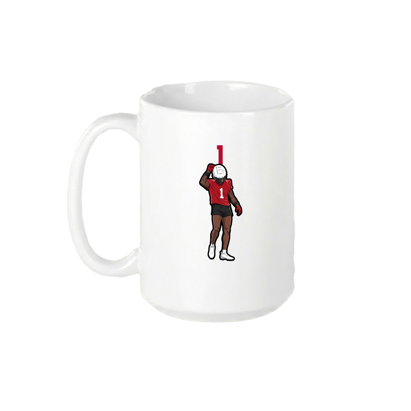 15oz Coffee Mug — Number Top in White