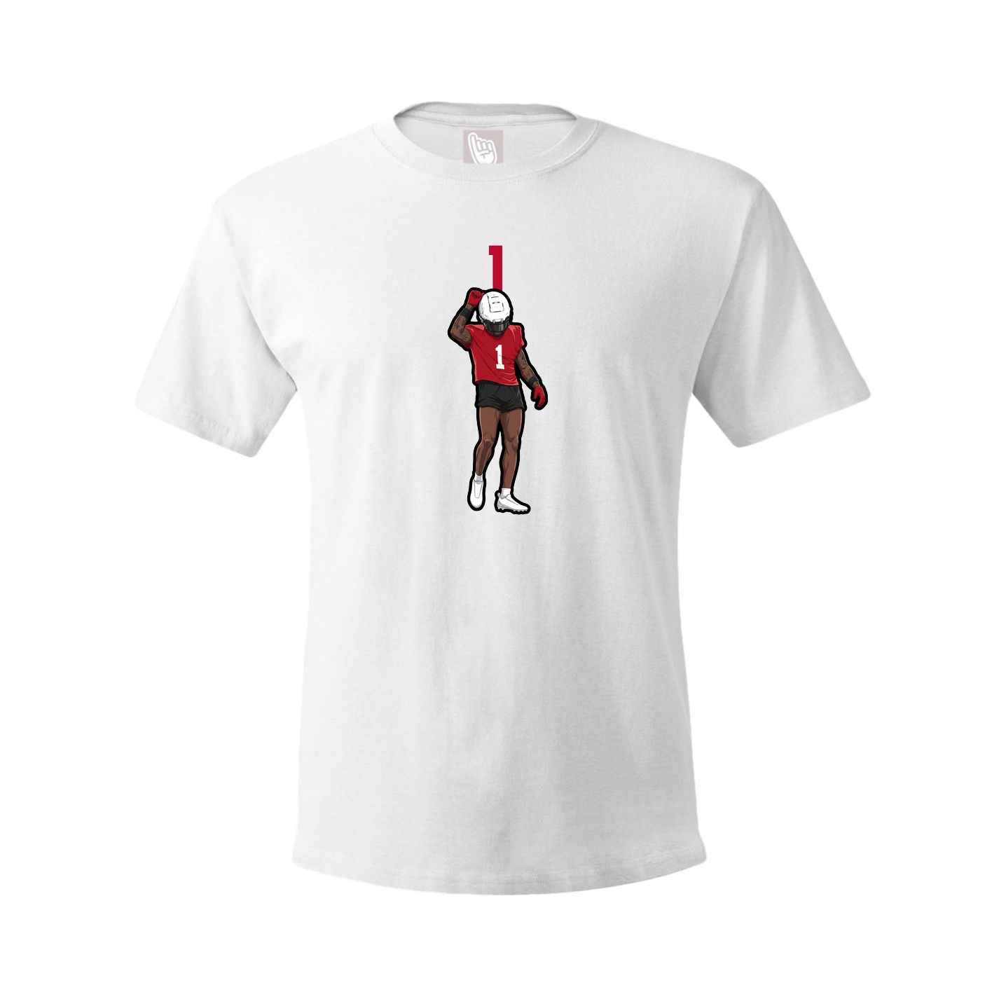 Youth Tee — Number Top in White