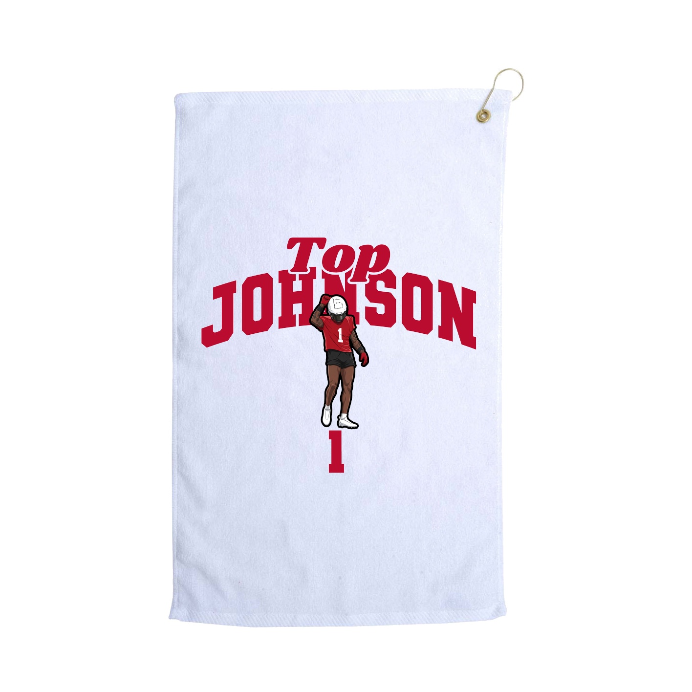 Golf Towel — Signature Arch in White
