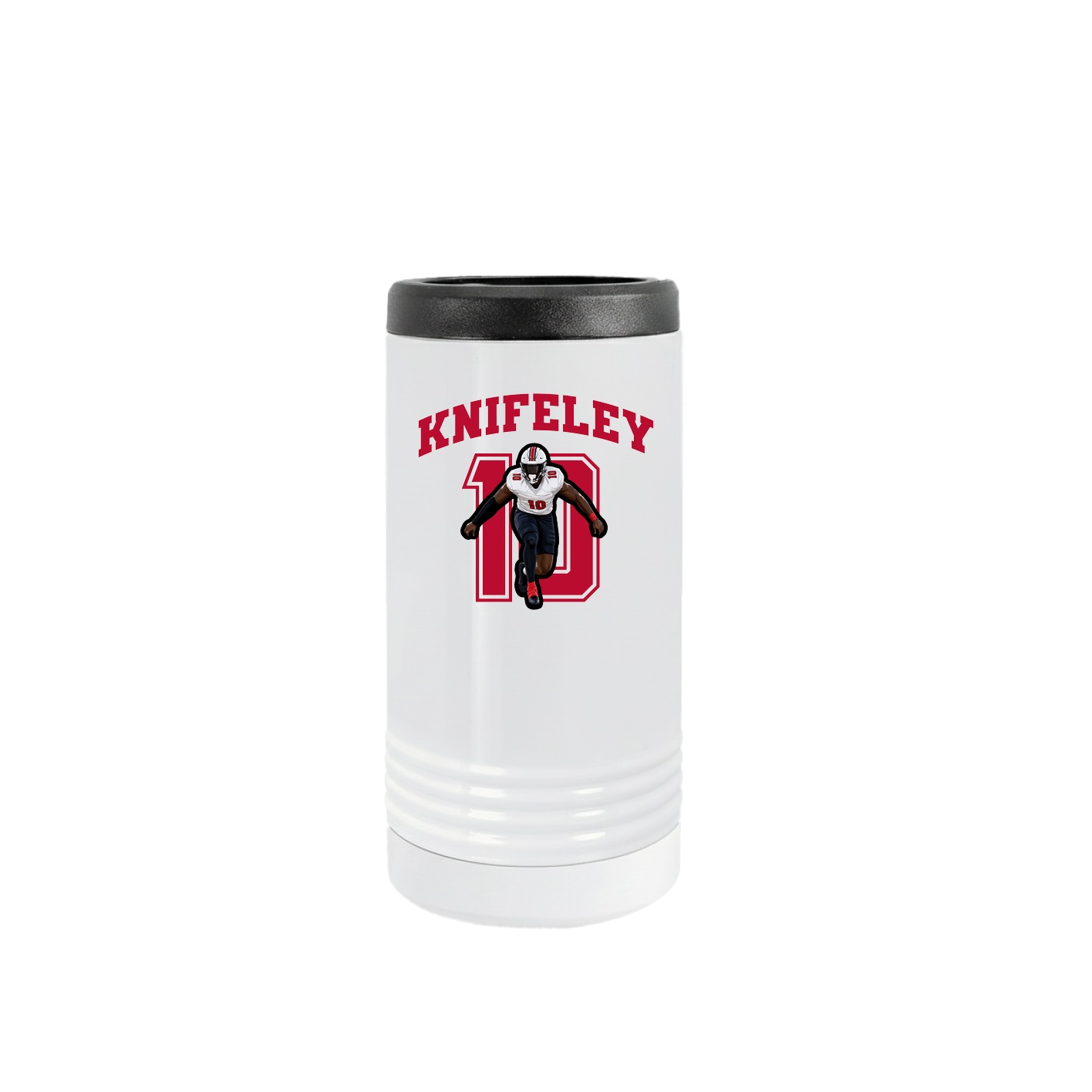 Slim Beverage Holder — Number in White
