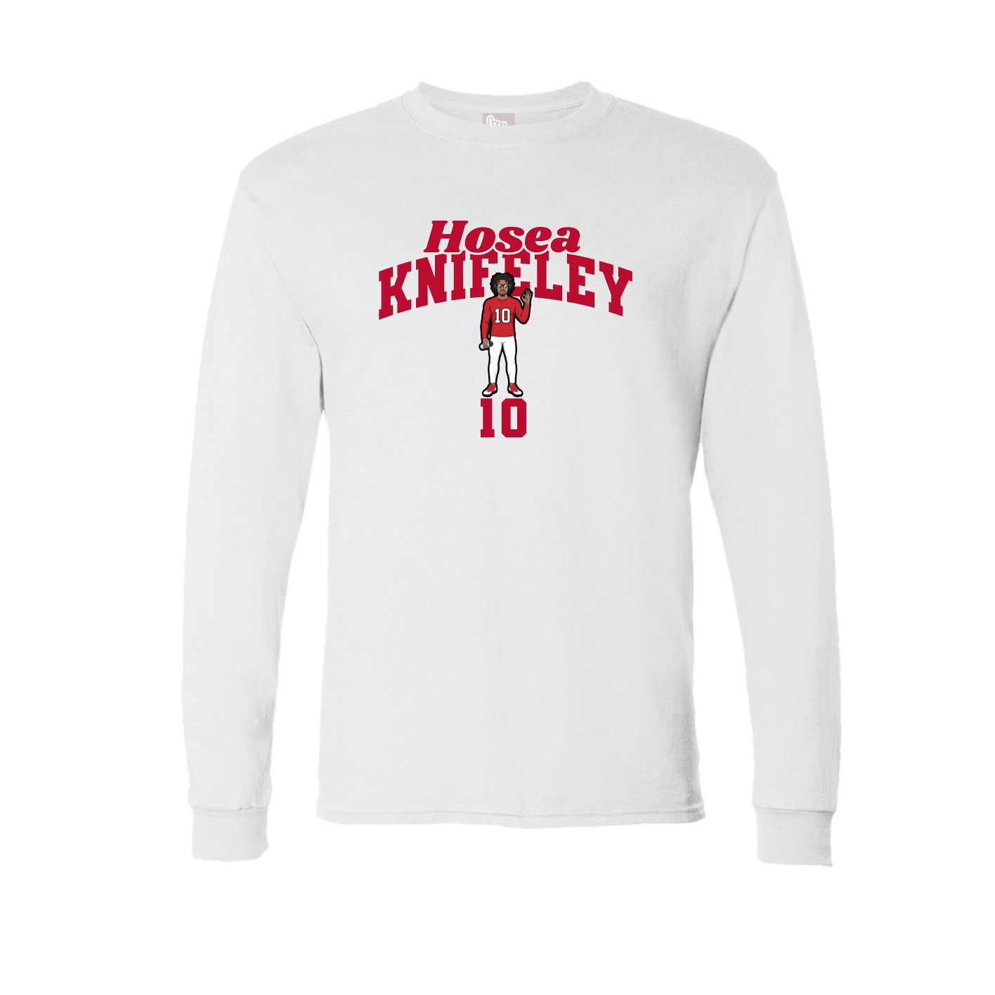 Long Sleeve Tee — Signature Arch in White