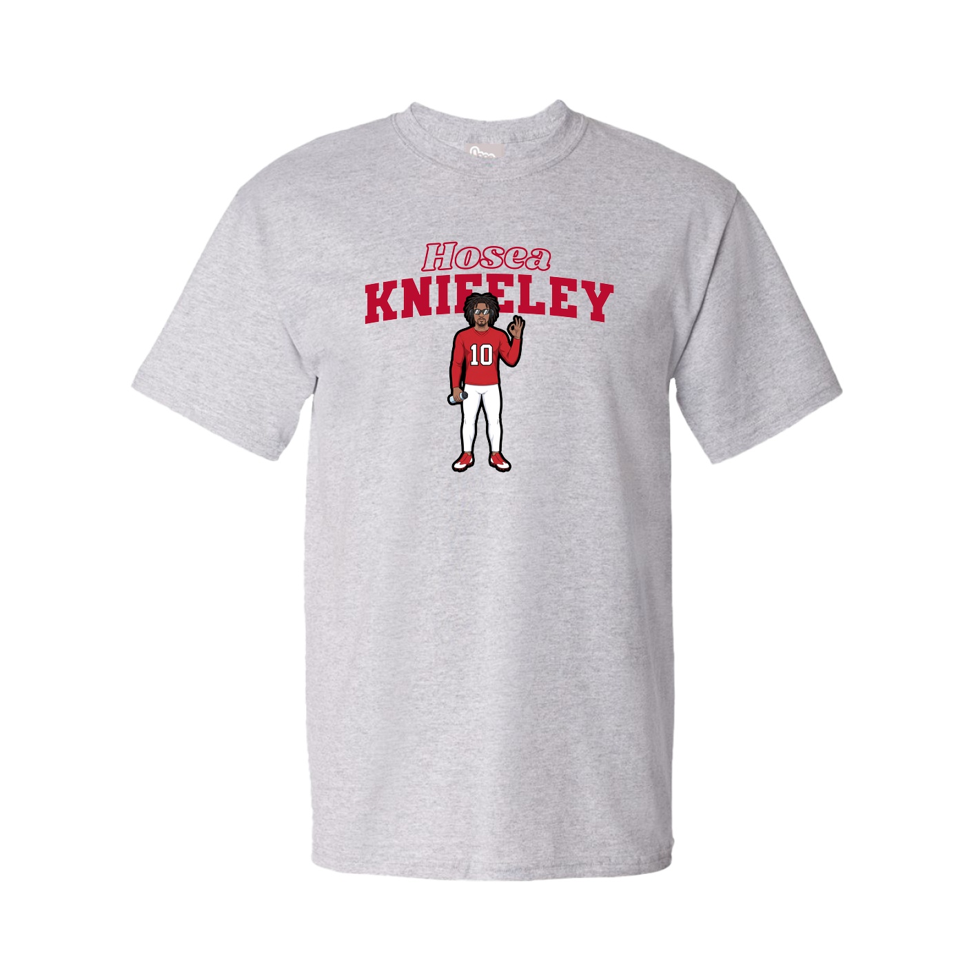 Youth Tee — Name Arch in Grey