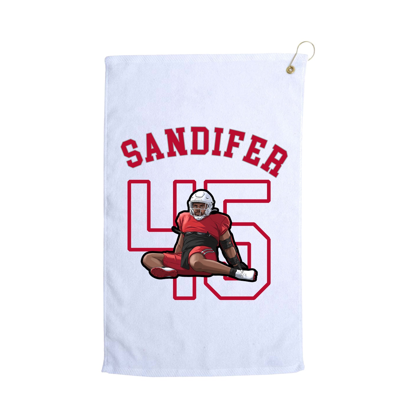 Golf Towel — Shirsey Arch in White