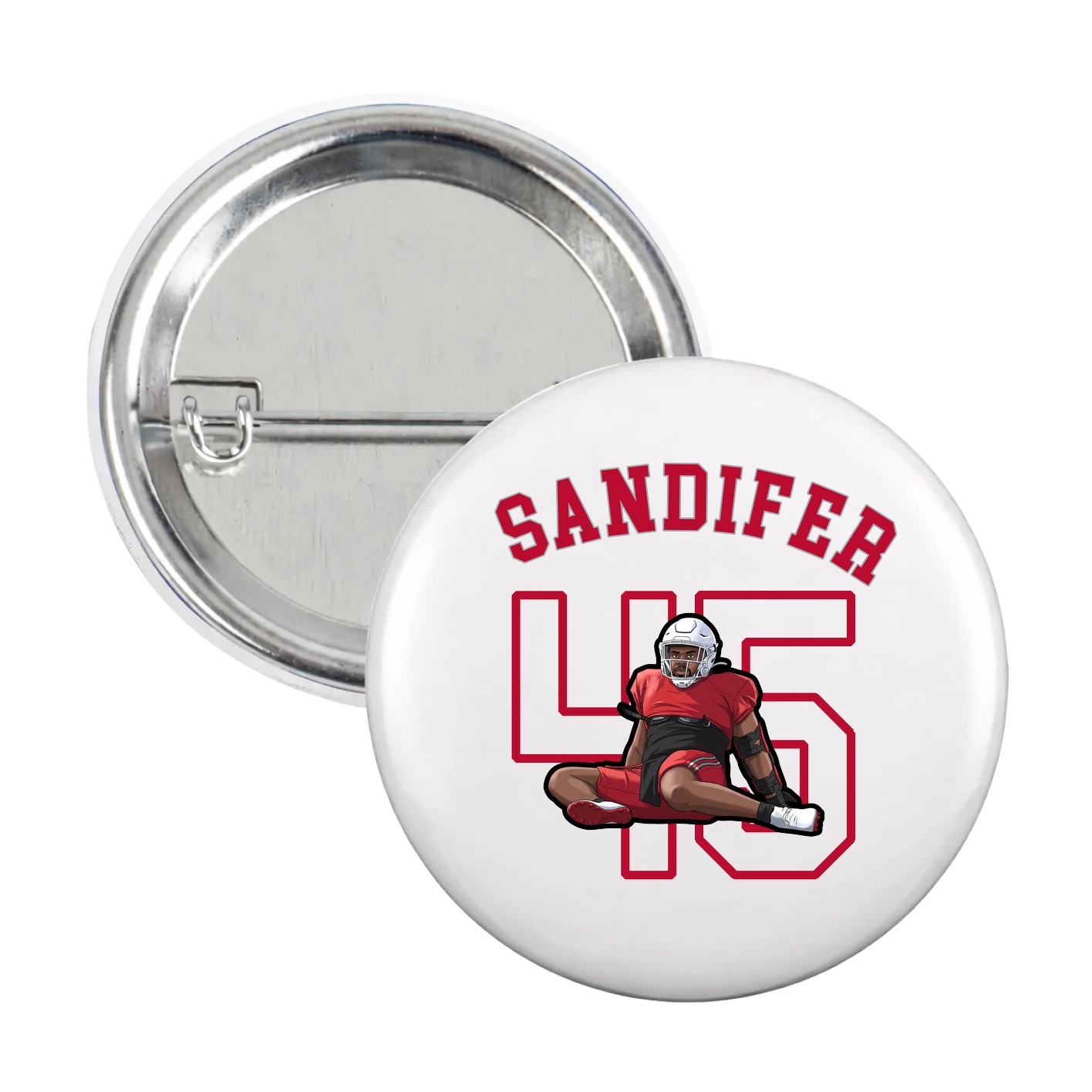 Game Day Button — Shirsey Arch in White