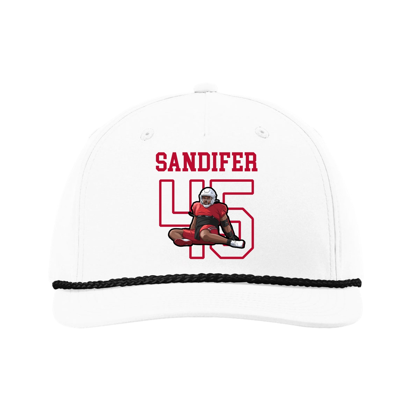 Five-Panel Classic Rope Cap — Shirsey in White