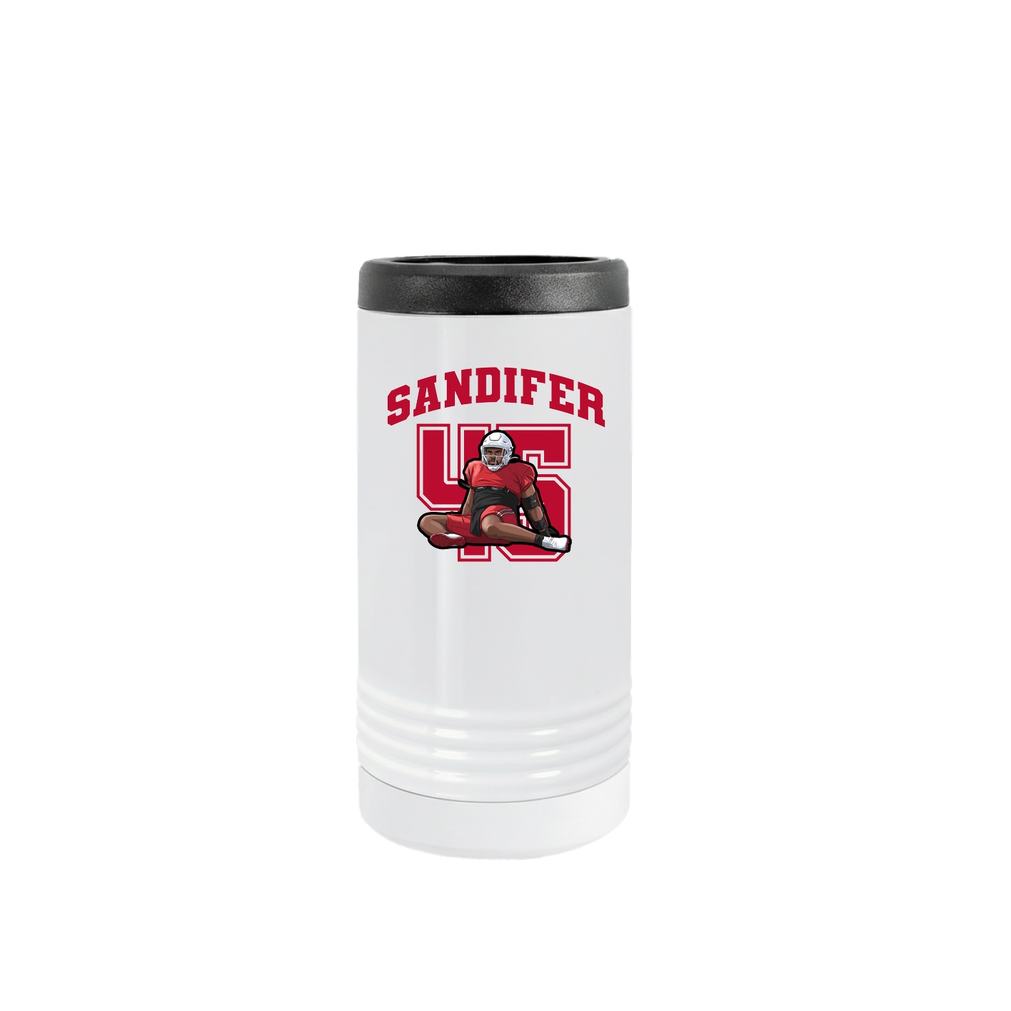 Slim Beverage Holder — Number in White