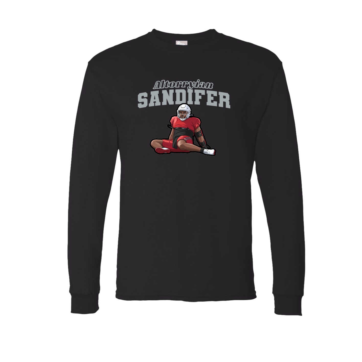 Long Sleeve Tee — Name Arch in Black