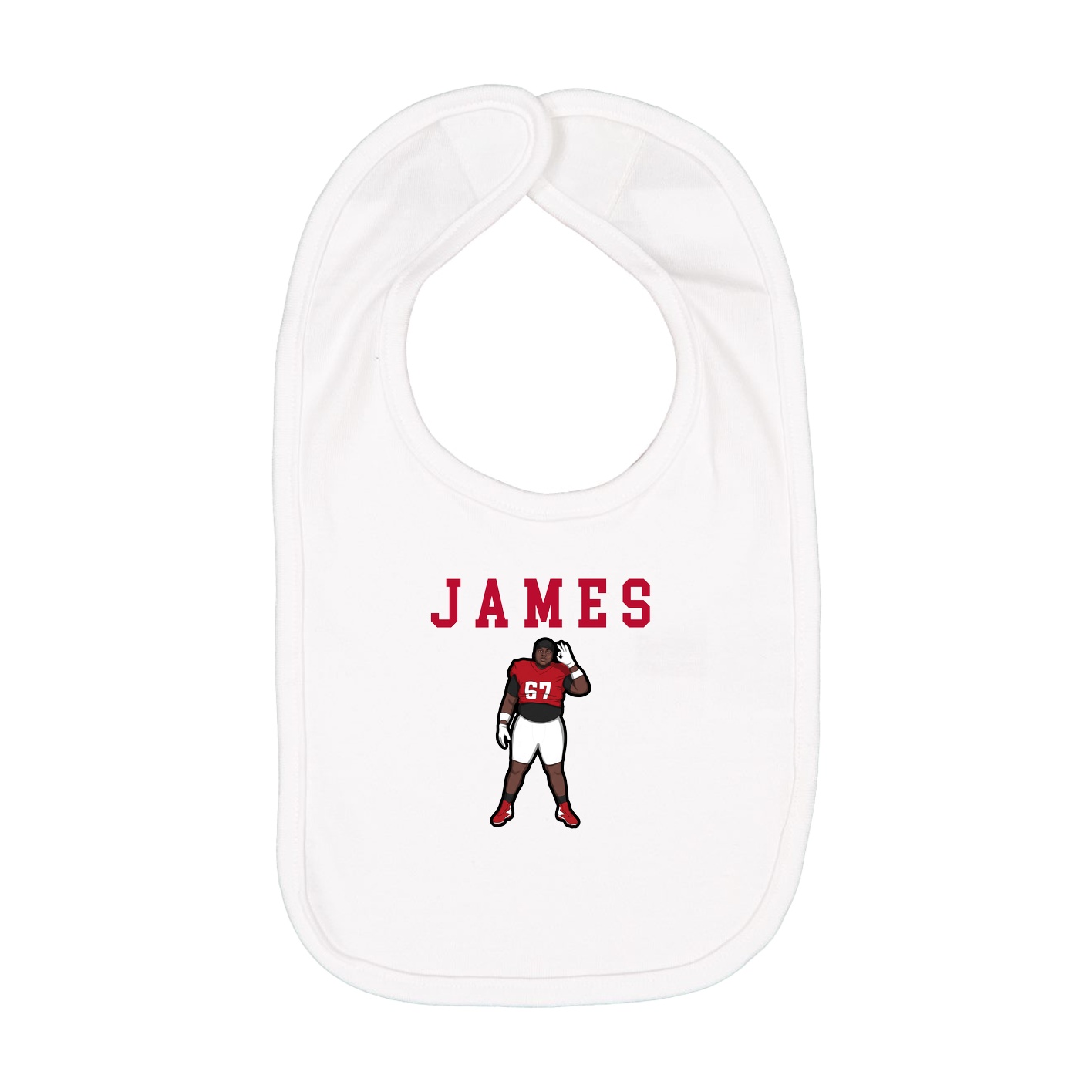 Infant Bib — Shirsey in White
