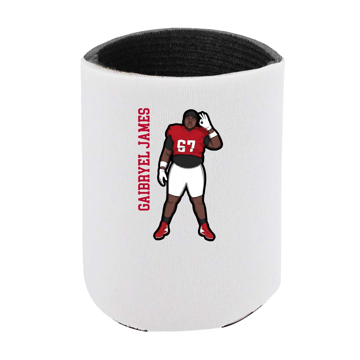 Can Holder — Name Vertical in White