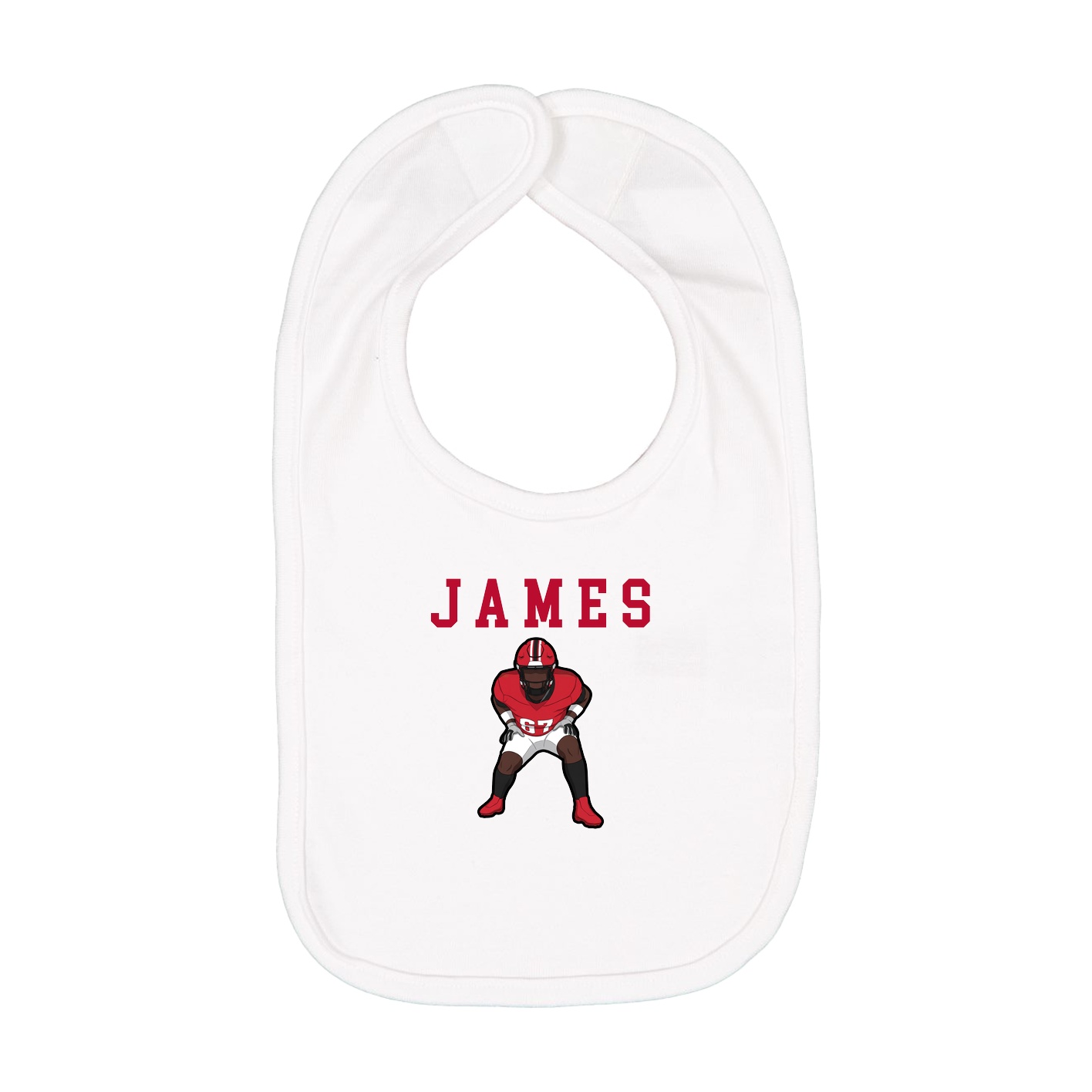 Infant Bib — Shirsey in White