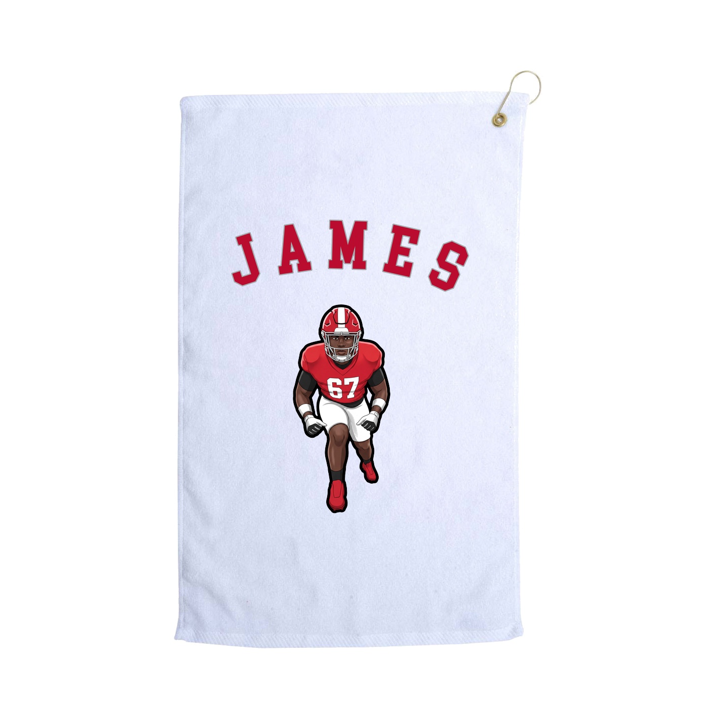 Golf Towel — Shirsey Arch in White