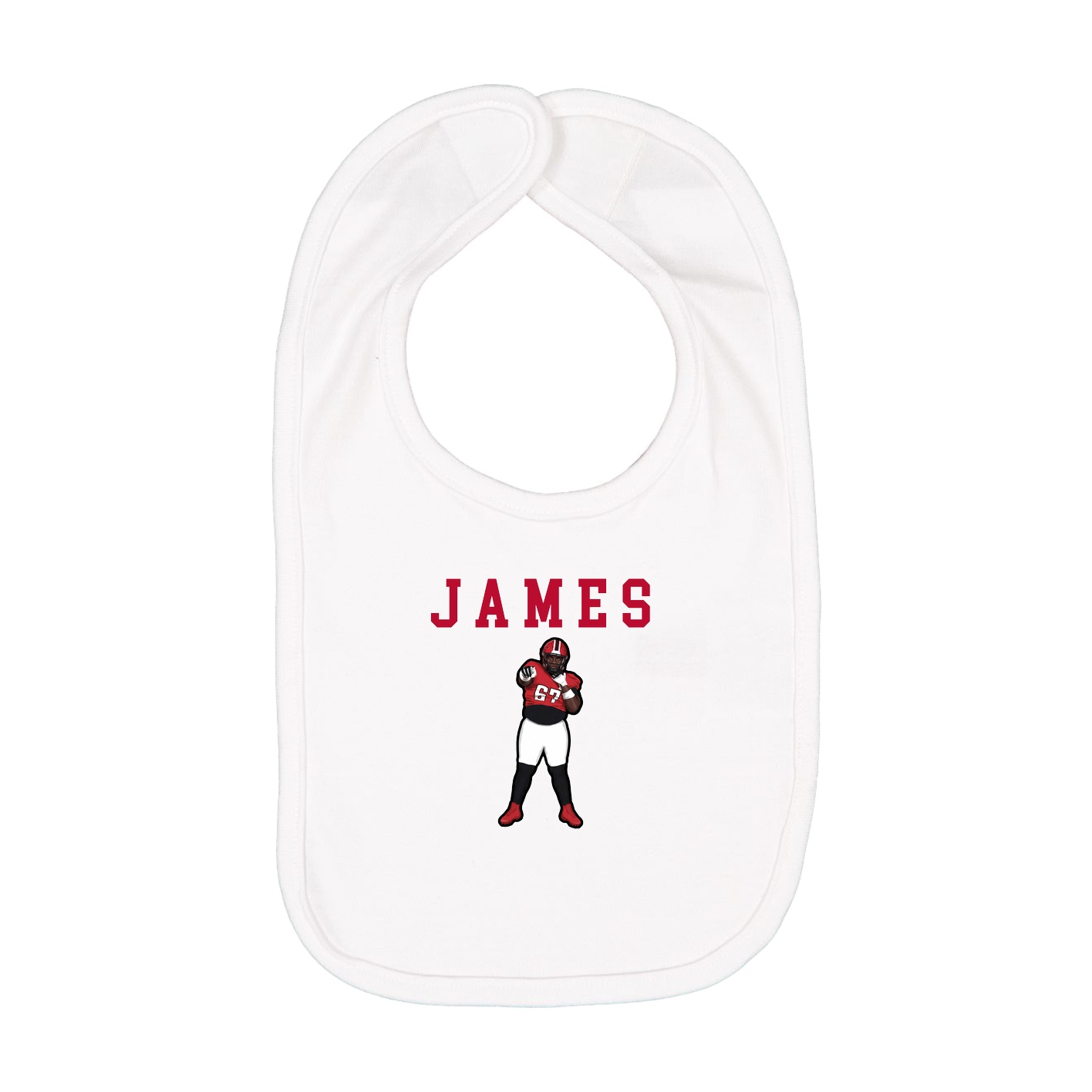Infant Bib — Shirsey in White