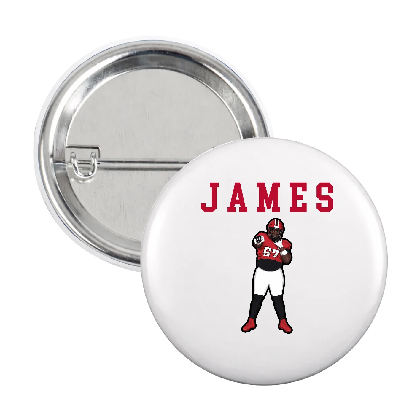 Game Day Button — Shirsey in White
