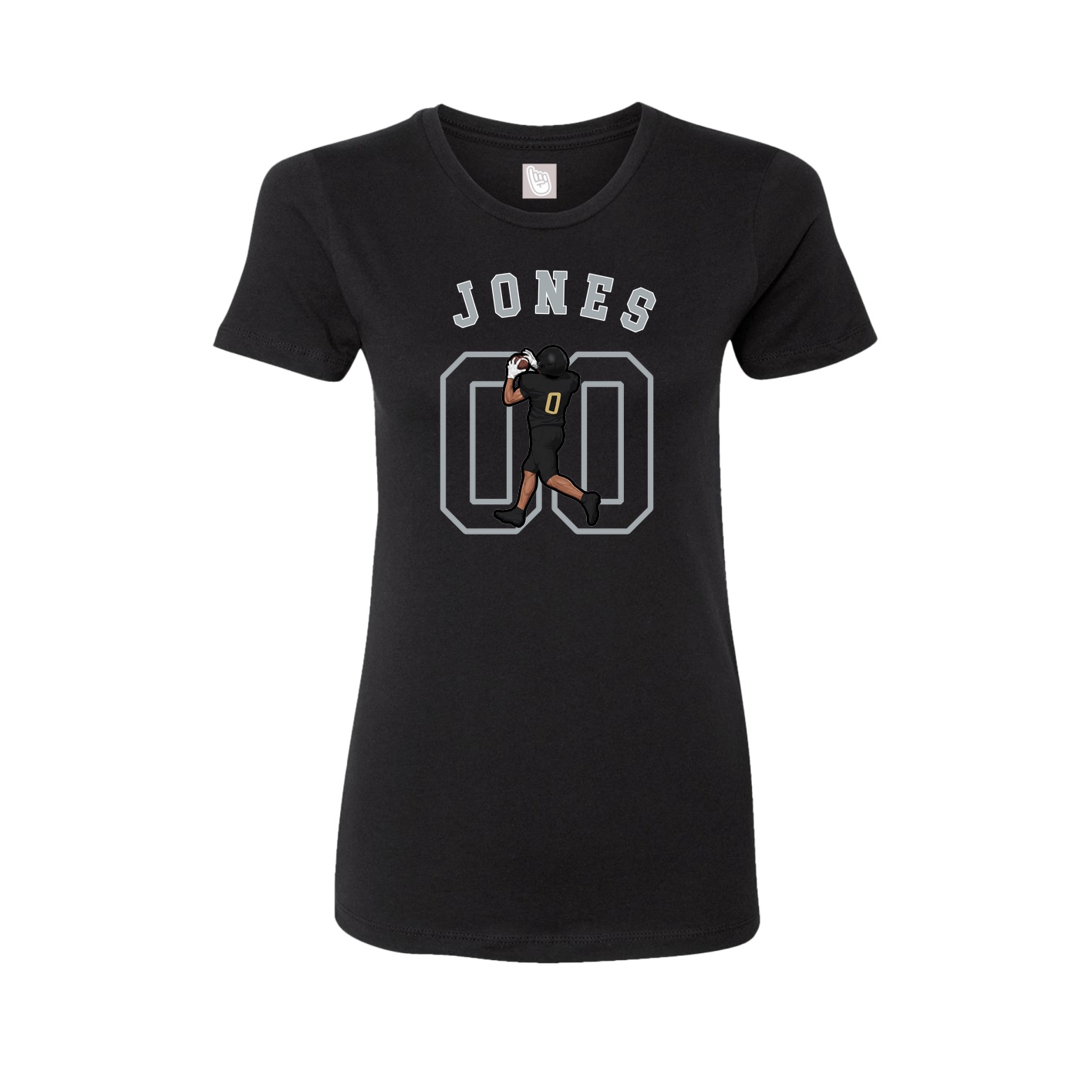 Fitted Women's Tee — Shirsey Arch in Black
