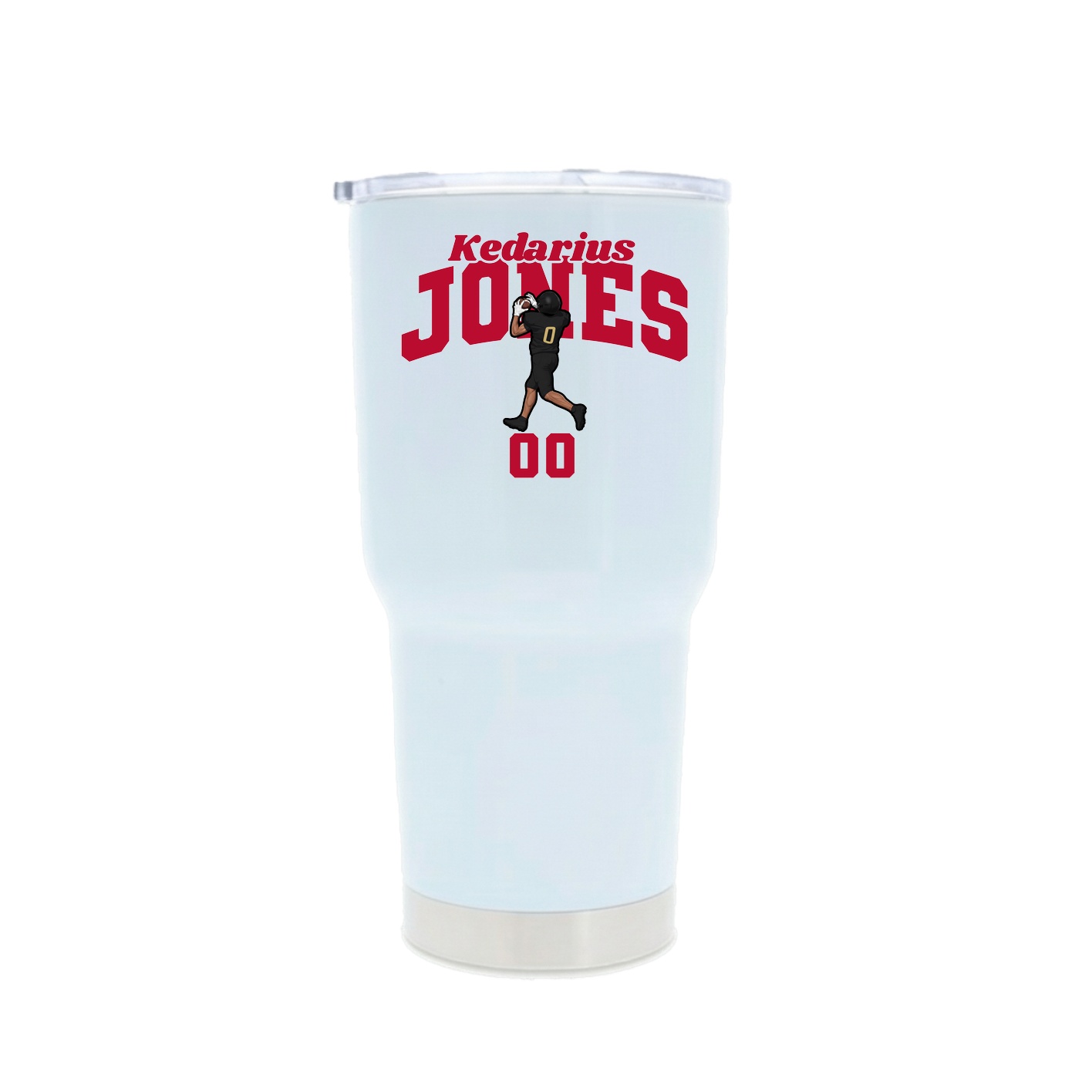 30oz Stainless Steel Tumbler — Signature Arch in White